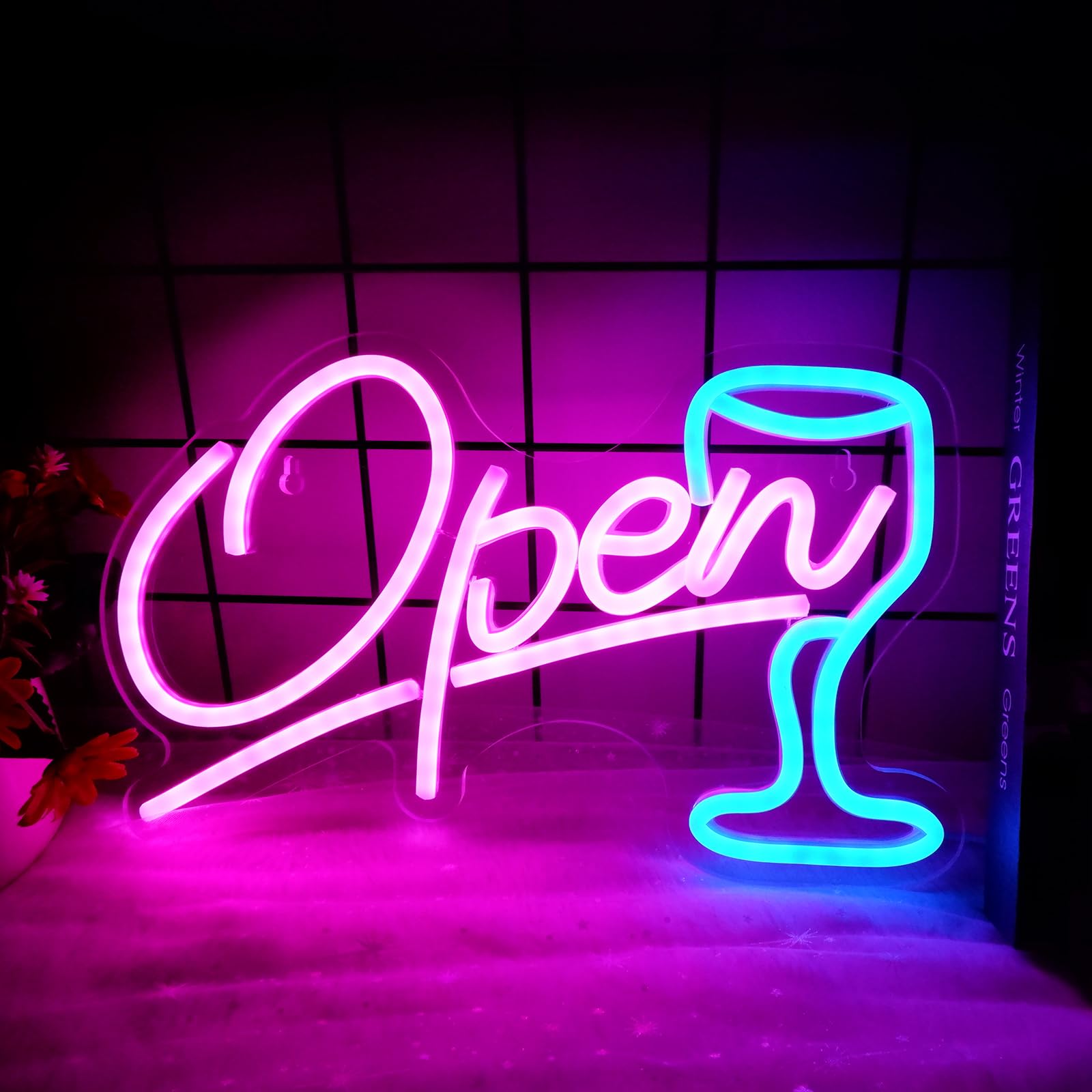 Amazon.co.jp : IMEGINAネオンサイン openbarライト 店舗看板