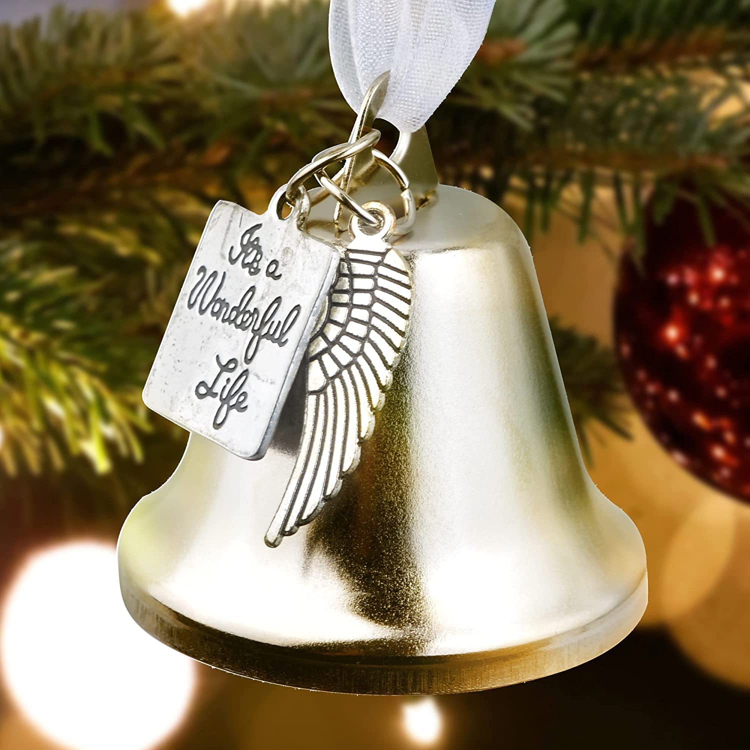 Amazon.co.jp: シルバーメッキ It's A Wonderful Life クリスマスベル