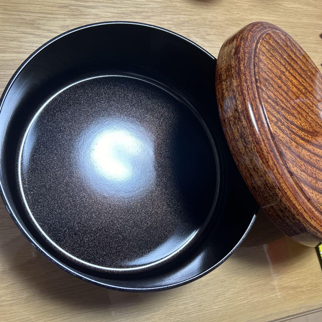 Amazon｜木製 ラウンド型 深型 茶櫃 茶びつ 湯呑 湯飲み茶碗 収納