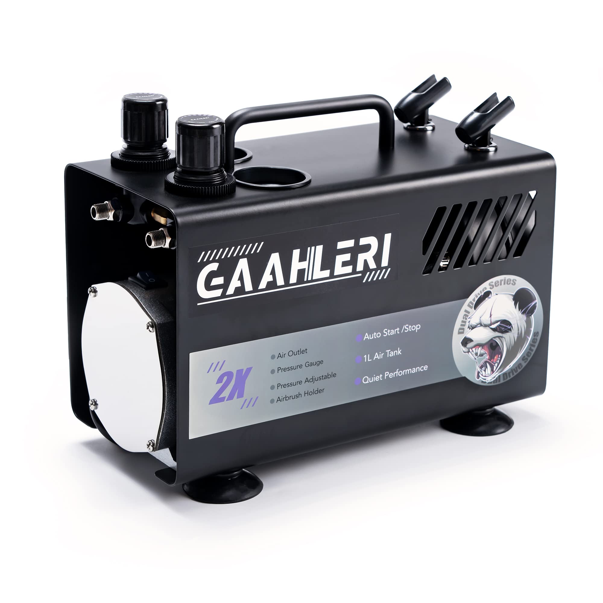 Amazon.co.jp: Gaahleri エアブラシ塗装キット 1Lエアタンク搭載