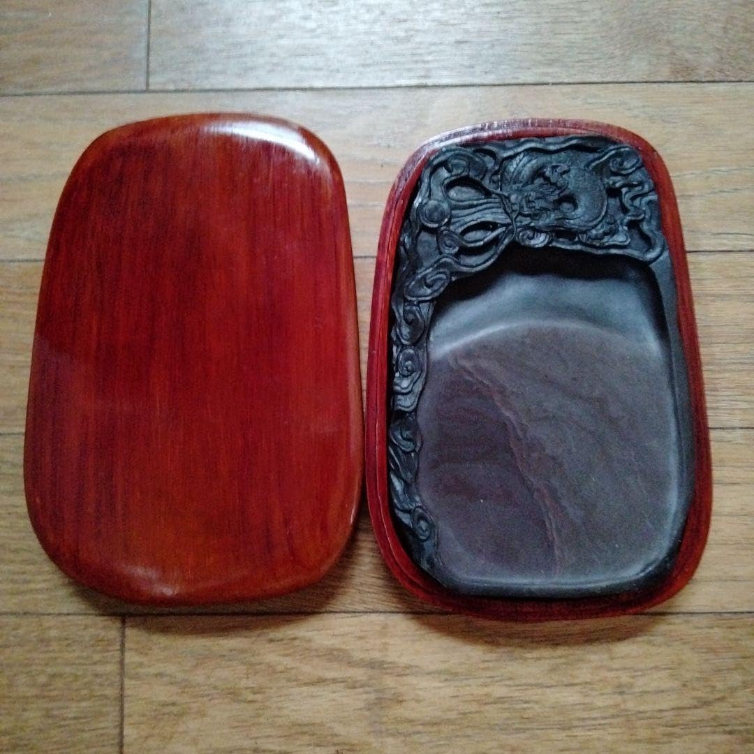 唐物 立派な時代老坑 中国清時代端溪古硯※激安骨董品 G1296A14-2 唐物