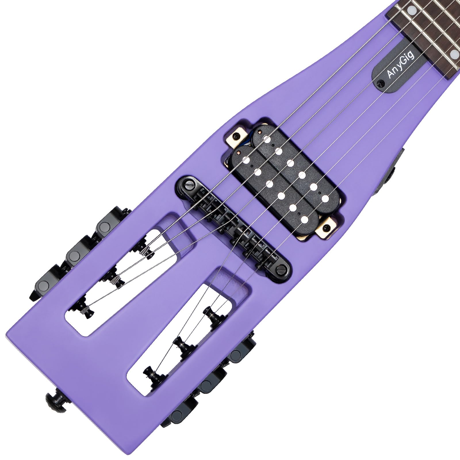 Amazon | Anygigポータブルトラベルエレキギター 82CM 1.6KG パープル