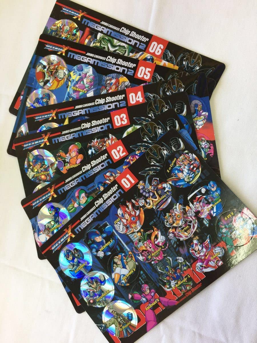 Amazon.co.jp: ジャンボカードダス ロックマンX チップシューター 全6