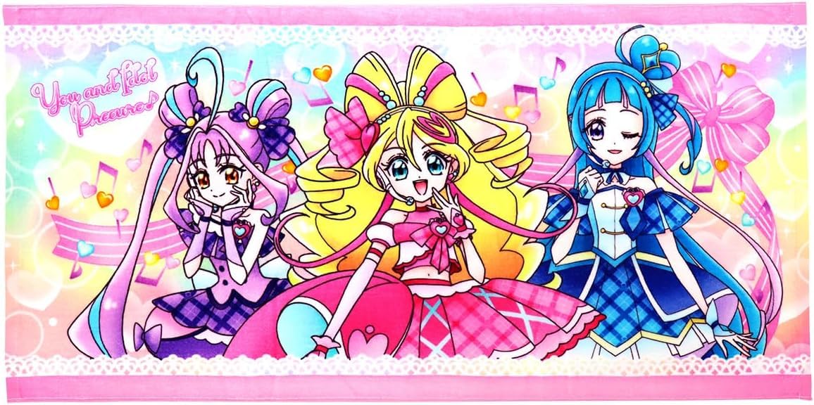 Amazon｜キミとアイドルプリキュア♪ インクジェット ミニバスタオル