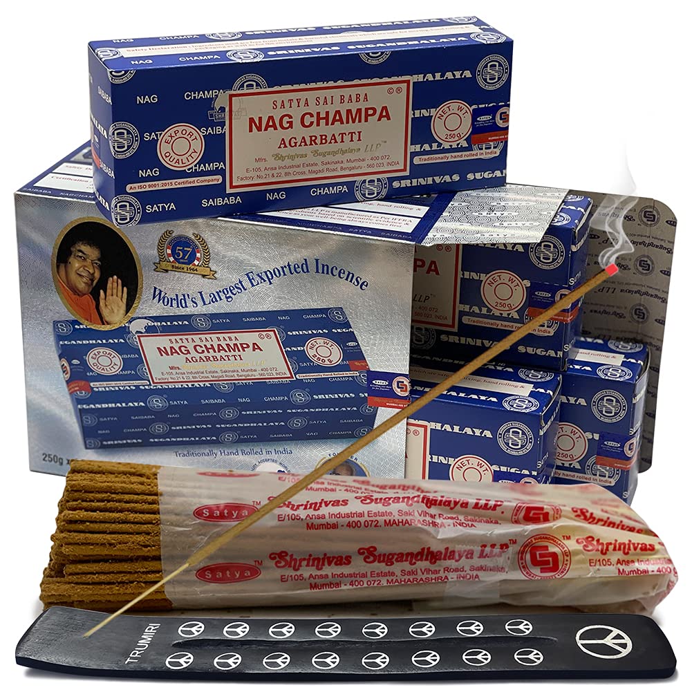 Amazon.com: Nag Champa Incense Sticks 250g x 4 and Incense Stick