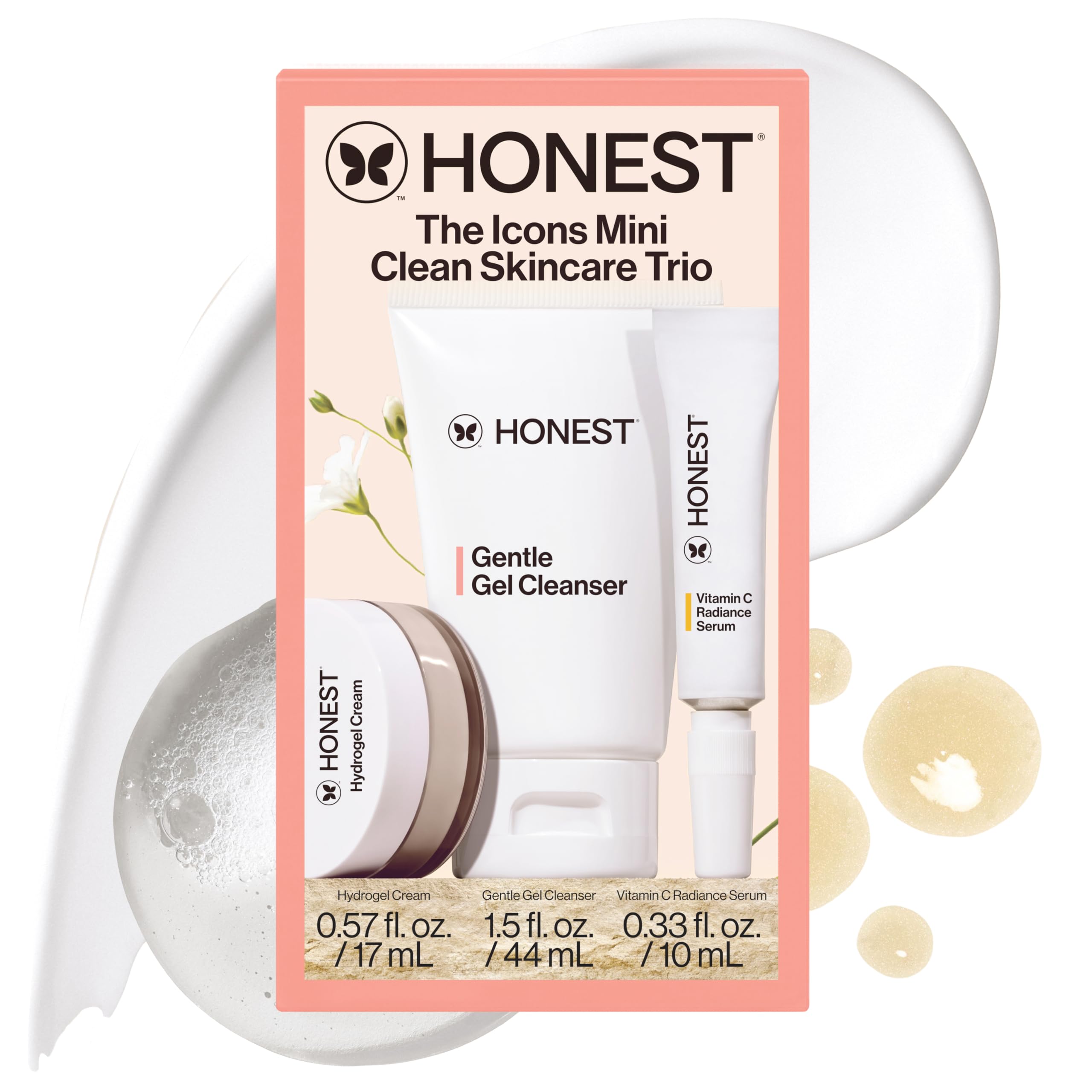 Amazon.com: Honest Beauty The Icons Skincare Trio Travel Kit, Mini