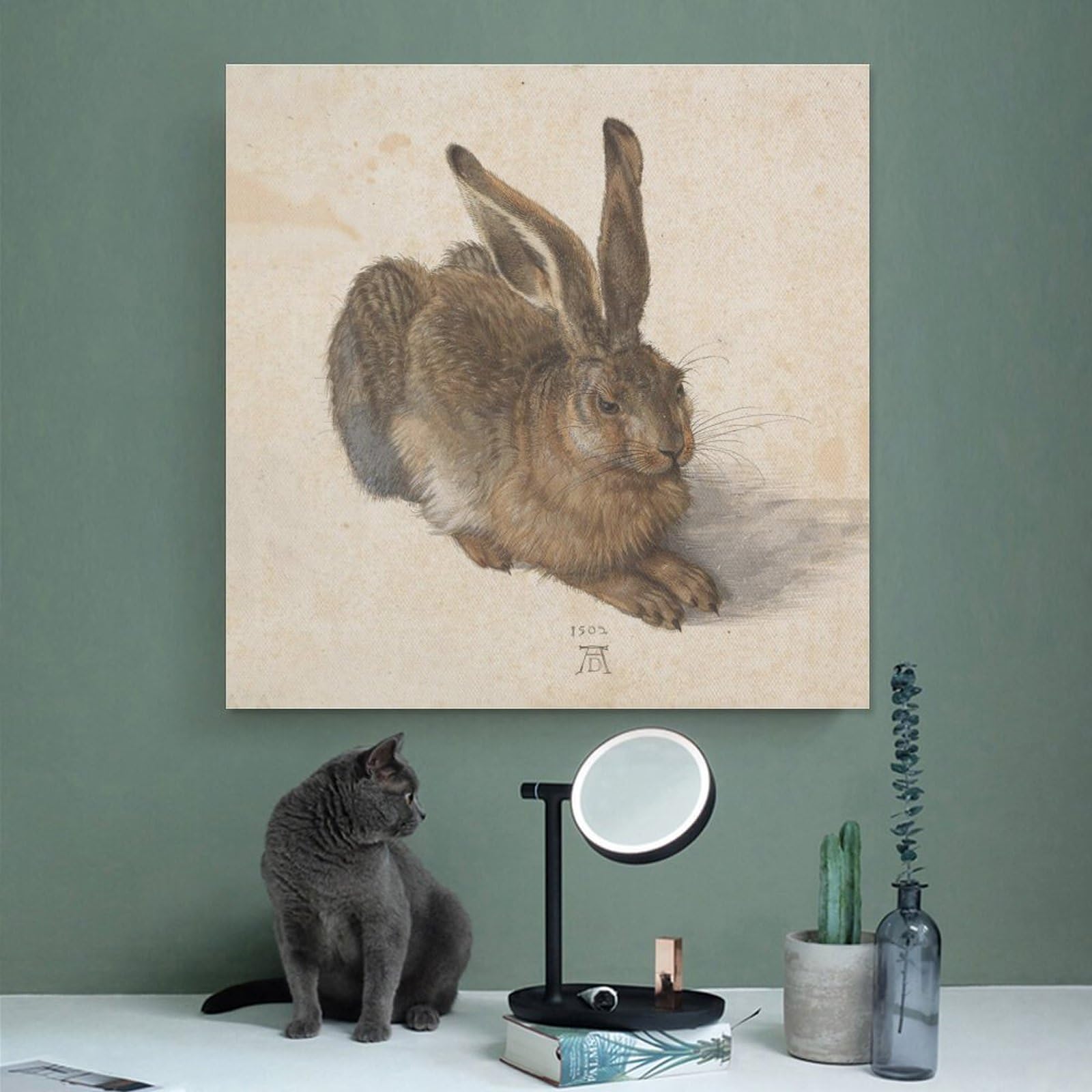 Amazon｜若いうさぎアルブレヒトデューラー有名な素晴らしい絵画動物