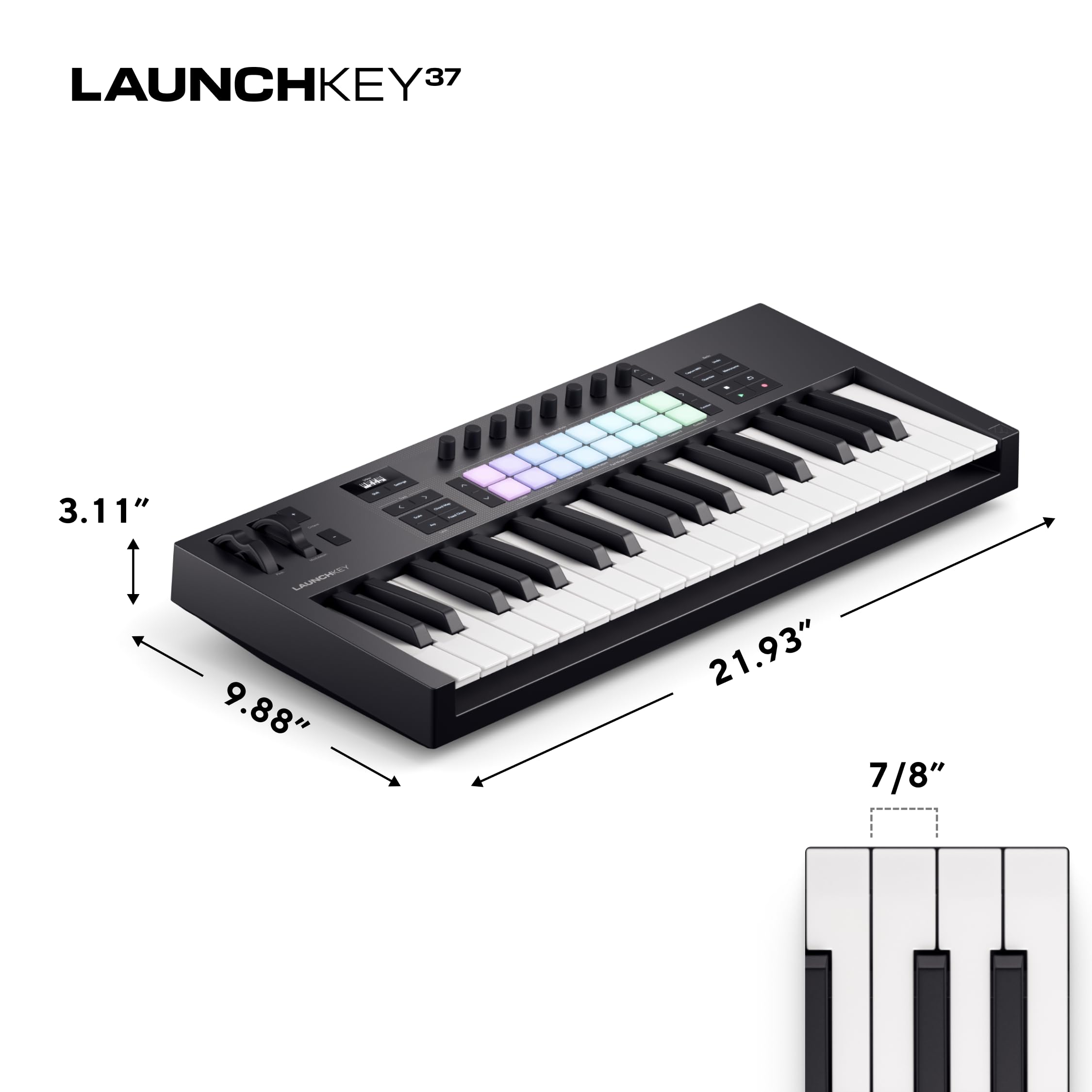 Amazon.com: Novation Launchkey 37 MK4 — Compact 37 Key, USB, MIDI