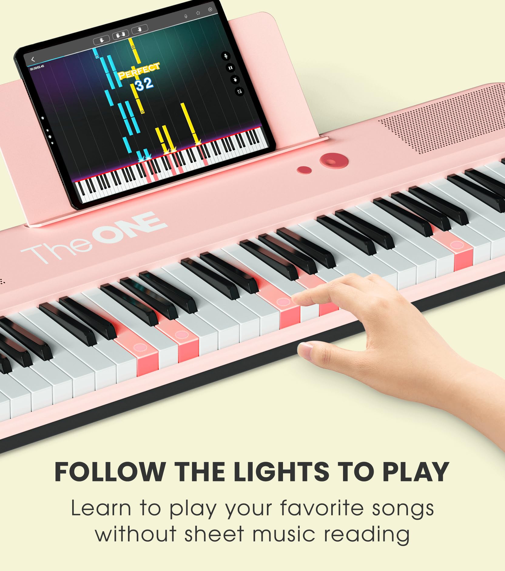 Amazon.com: The ONE Smart Keyboard COLOR 61 Lighted Keys Piano