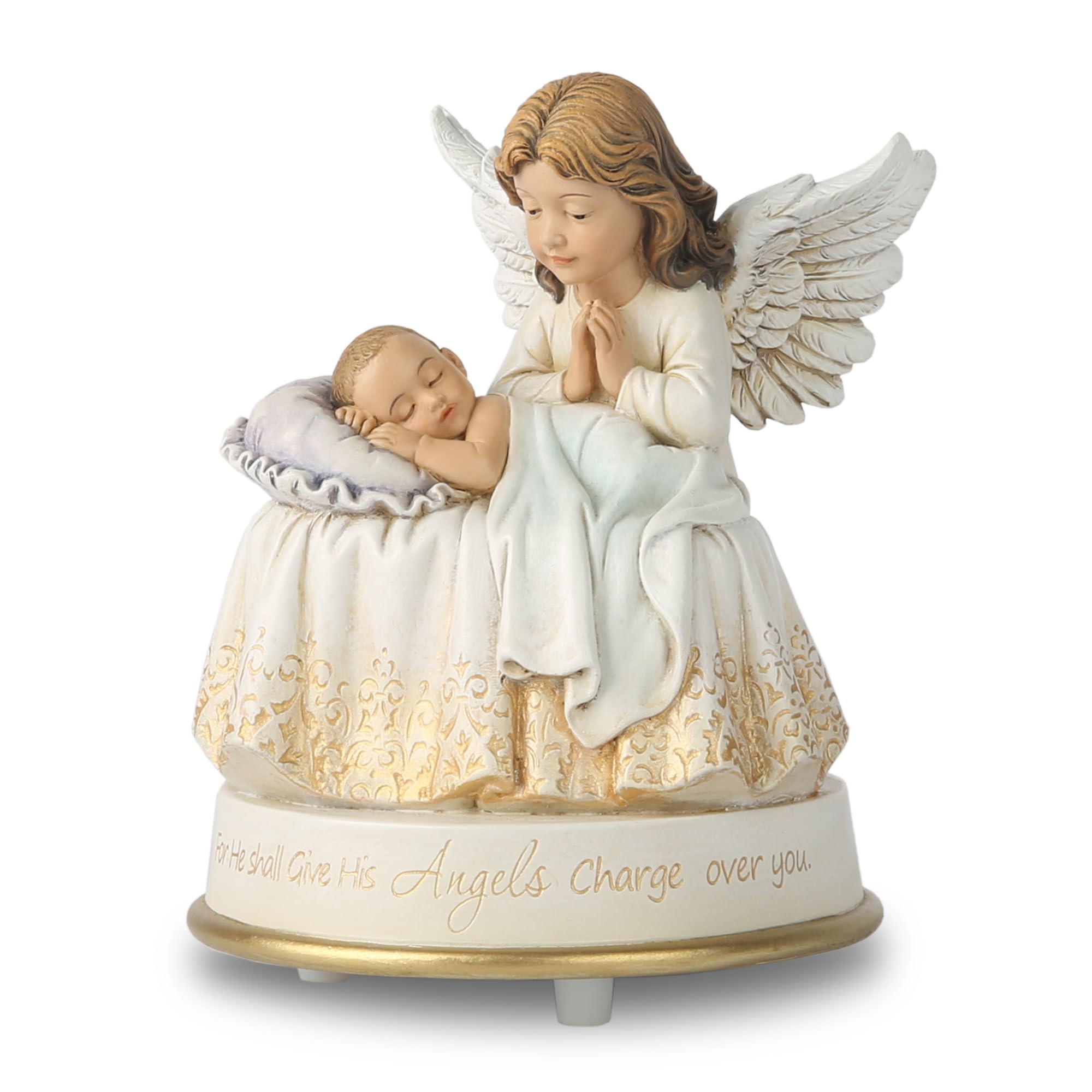 Amazon.com: Grace4Joy Guardian Angel Music Box Figurine - 5.3