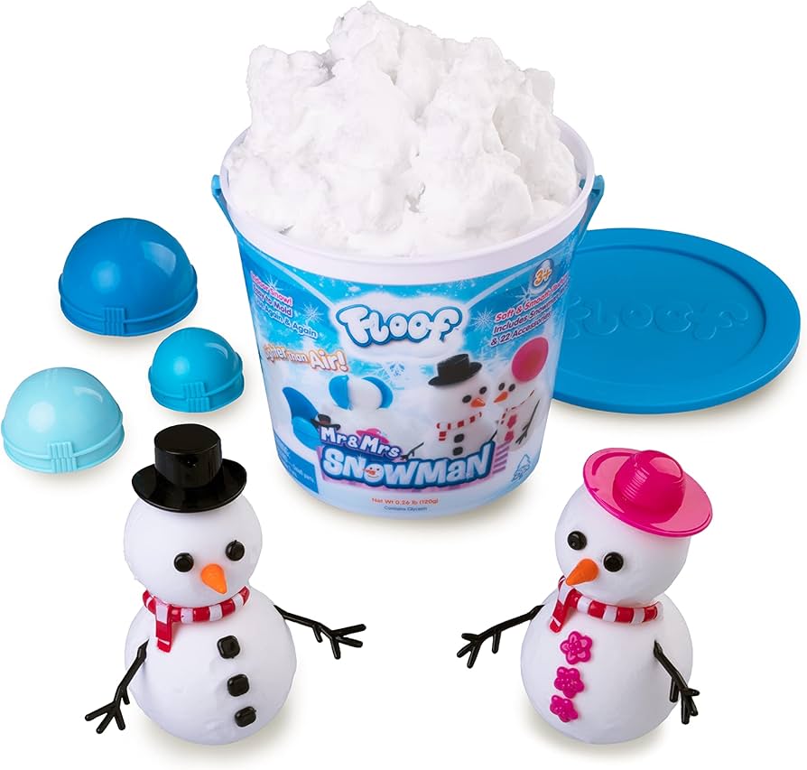 Amazon.co.jp: Floof モデリングクレイ - 再利用可能 屋内用雪