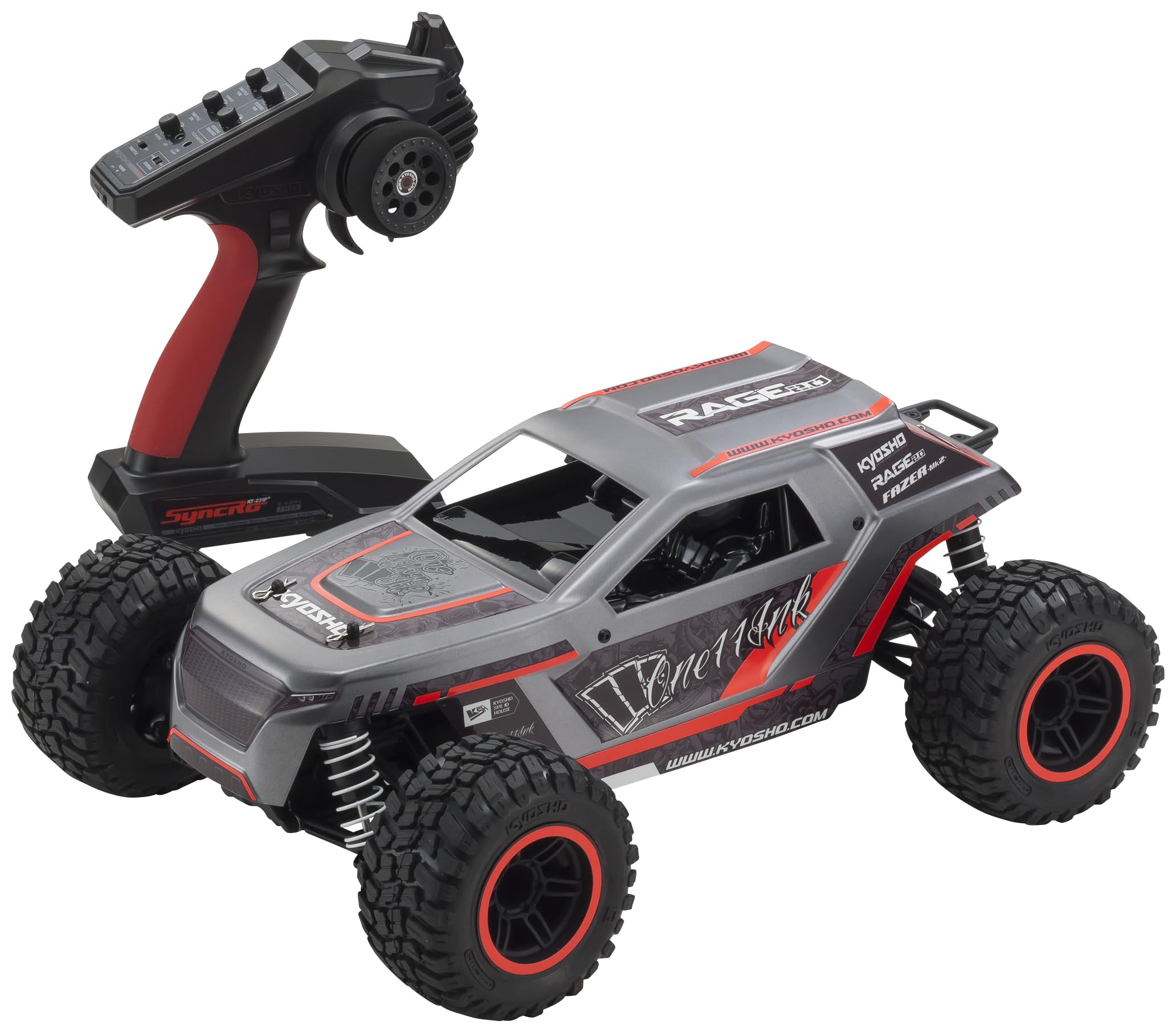 Amazon.co.jp: 京商 1/10 EP 4WD フェーザーMk2 FZ02L-BT レディセット
