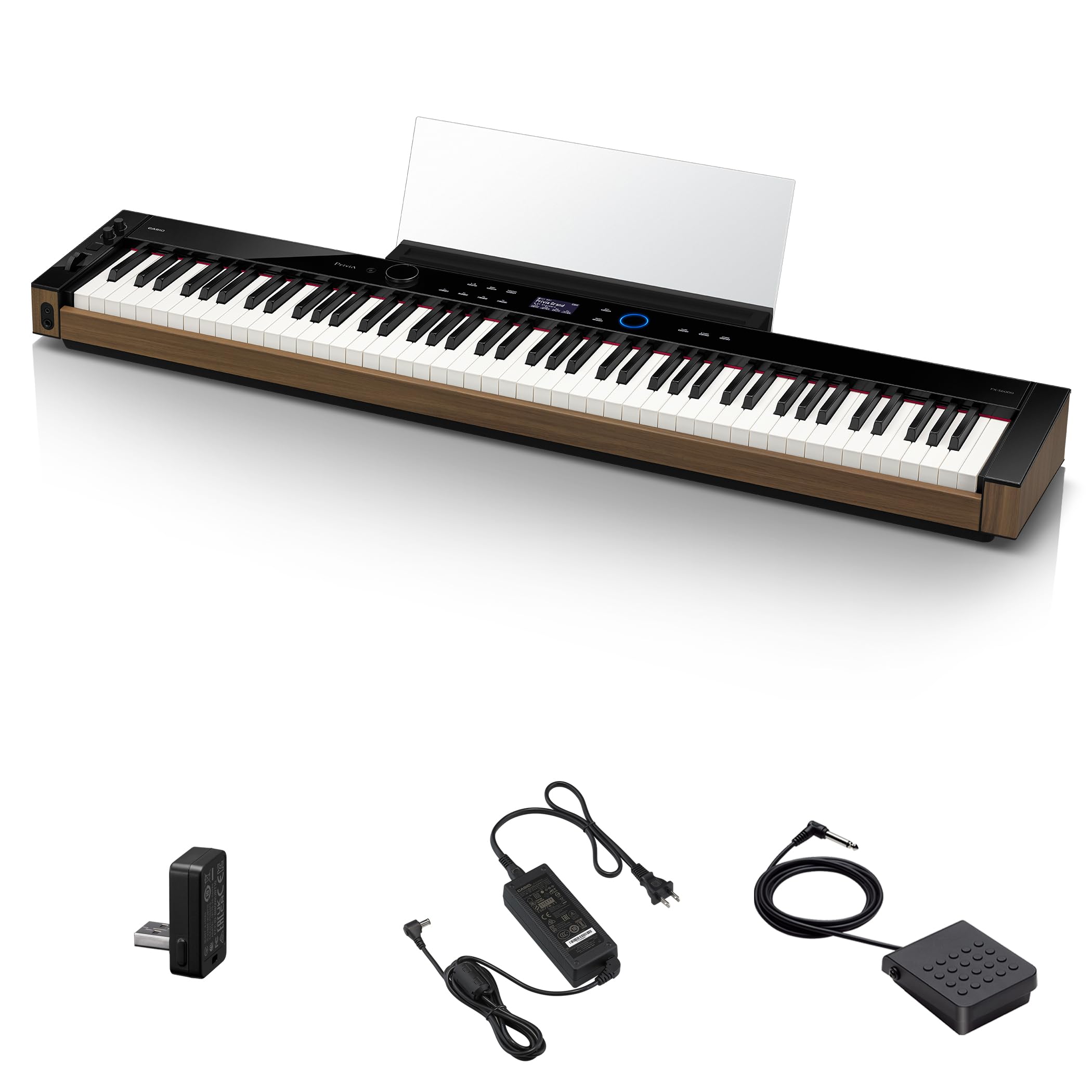 Amazon | カシオ (CASIO) 電子ピアノ Privia 多機能タイプ PX-S6000BK