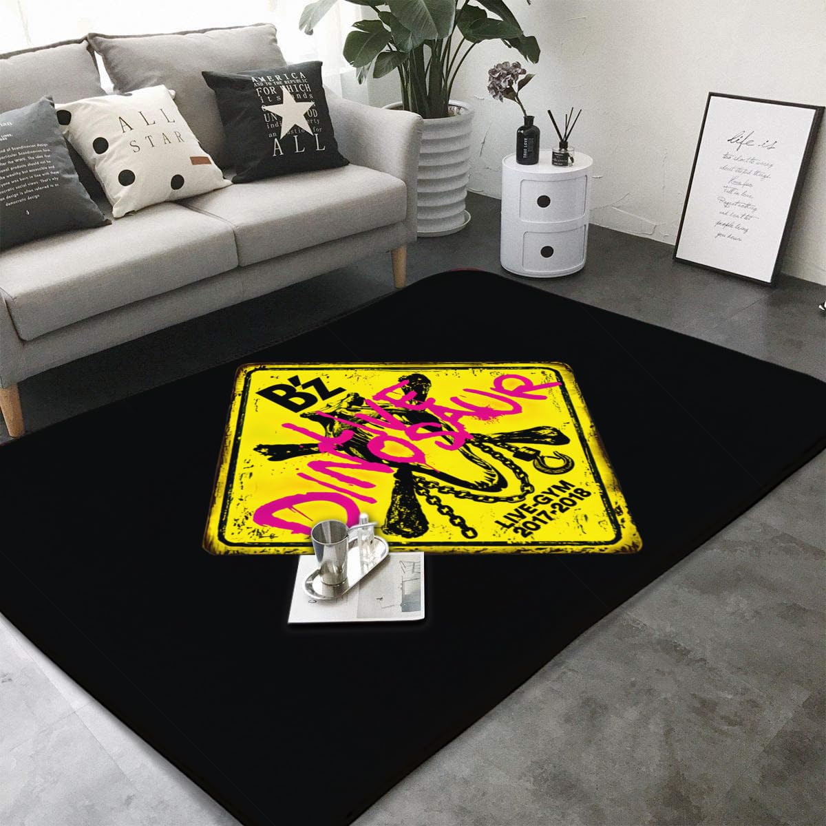 Amazon | B'z ロックバンド カーペット ラグ ラグマット 絨毯 マット