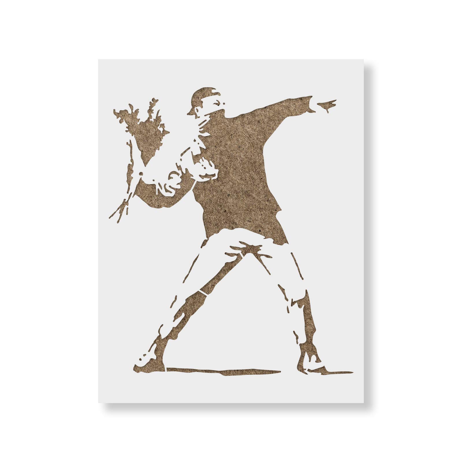 Amazon.co.jp: Rage Flower Thrower Banksyステンシル - アーバン