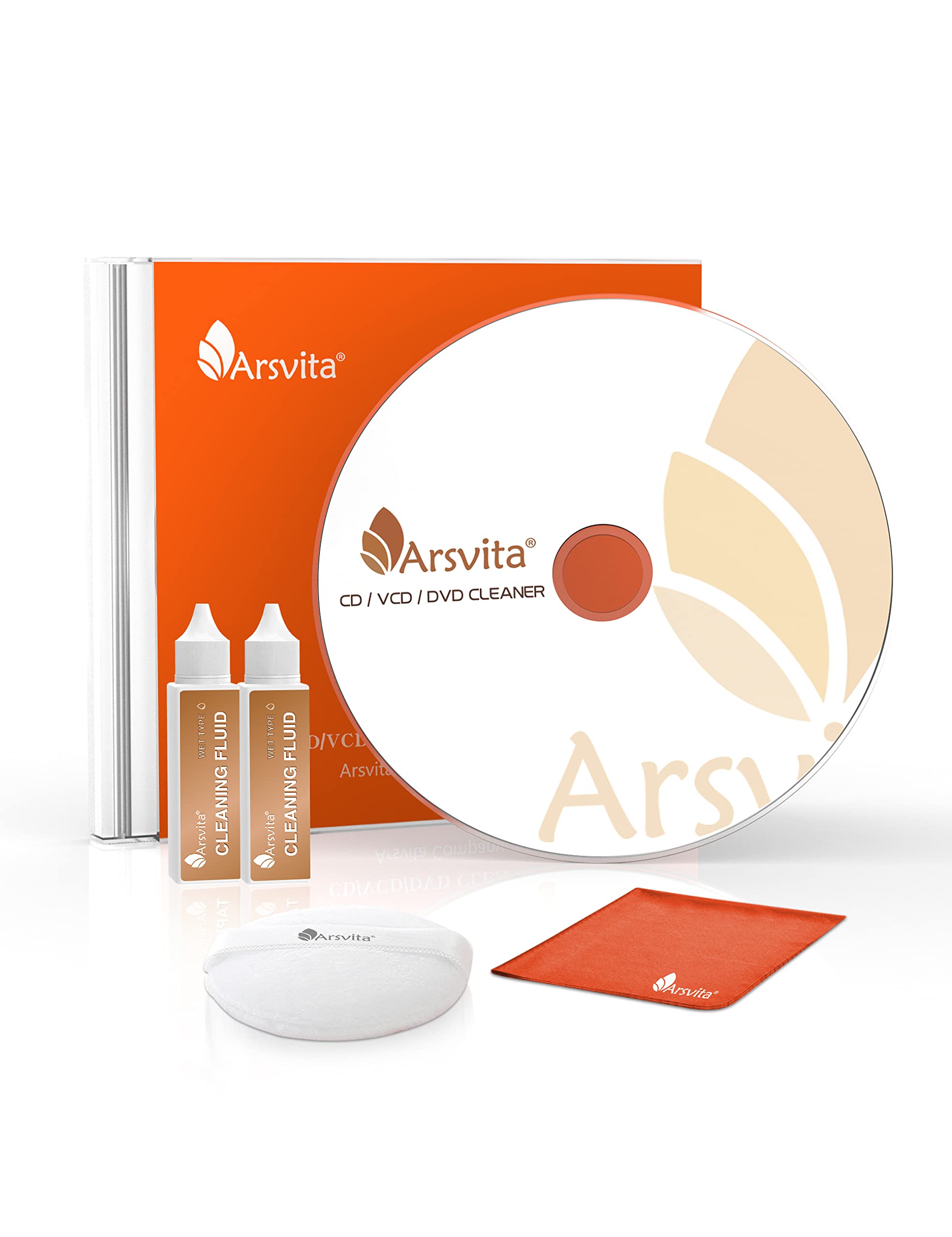 Amazon.com : Arsvita Laser Lens Cleaner Disc Cleaning Set for CD