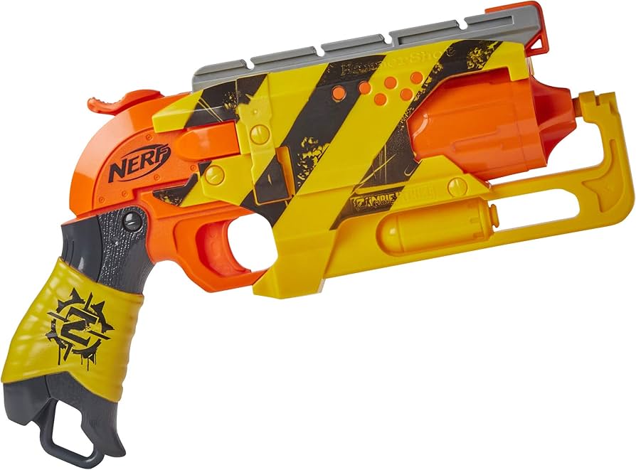 Amazon.com: Nerf Zombie Strike Hammershot Blaster, Pull-Back