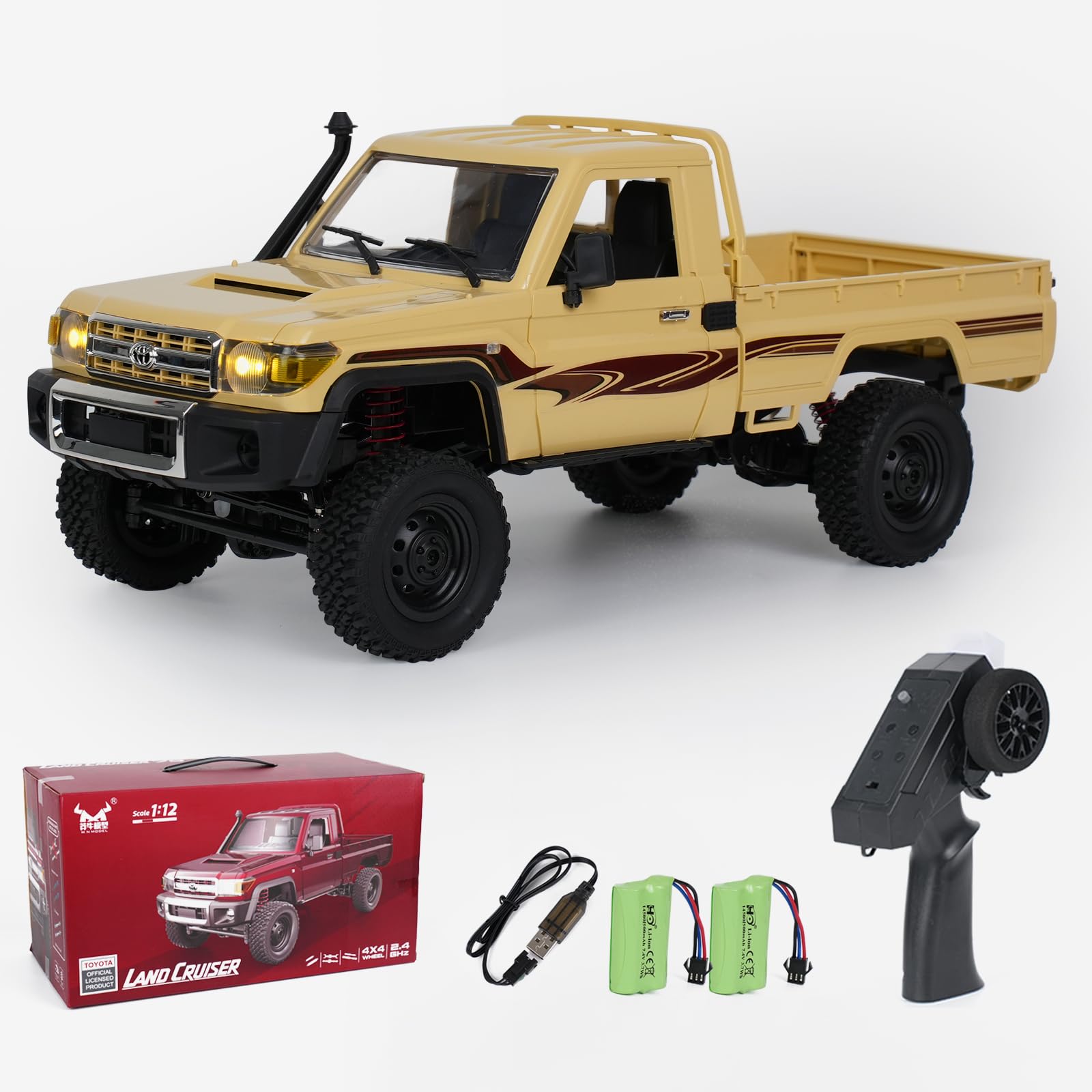 Amazon.co.jp: YAZHIYI MN82 RCロッククローラー 2.4Ghz トヨタ
