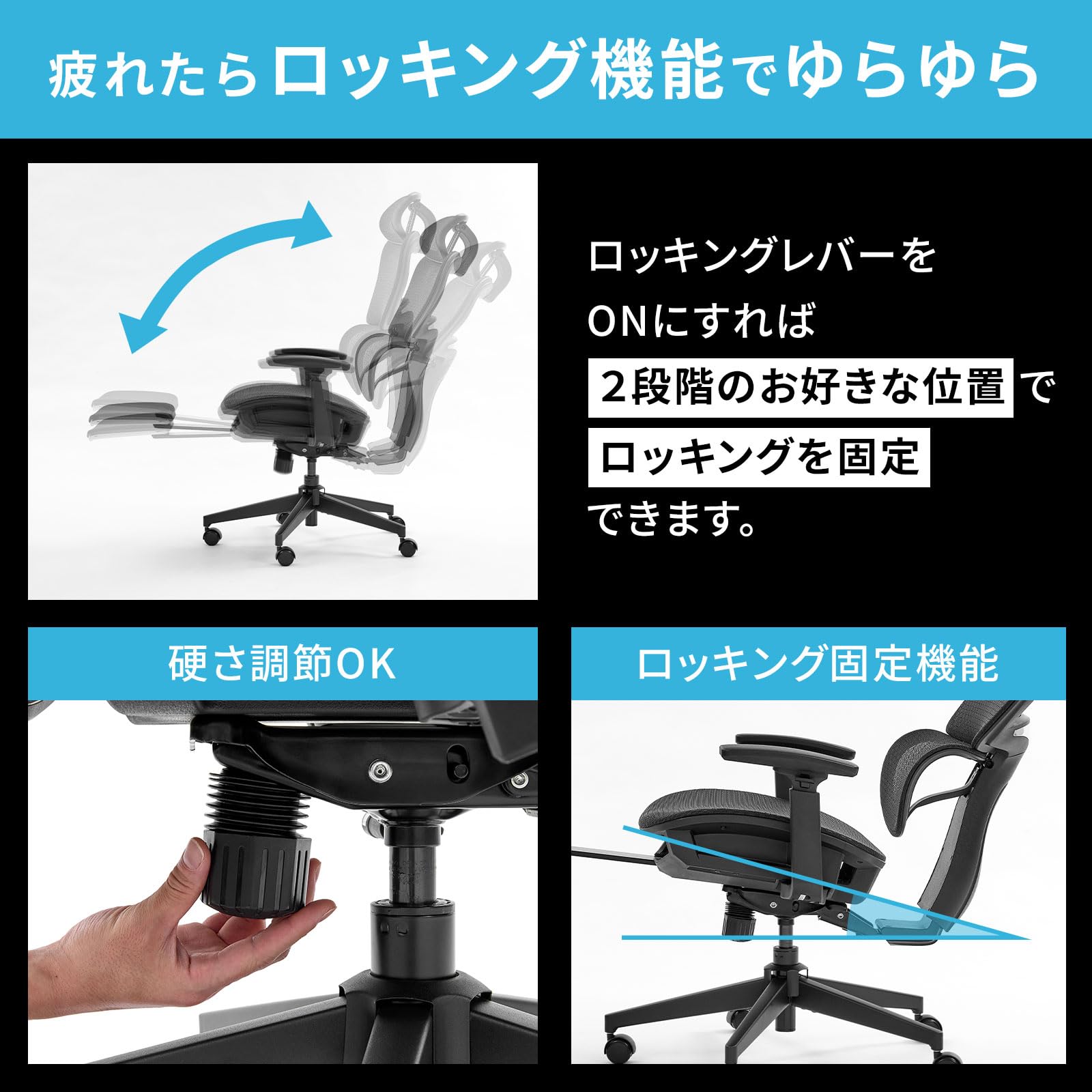 Amazon.co.jp: LOWYA ロウヤ オフィスチェア ゲーミングチェア デスク
