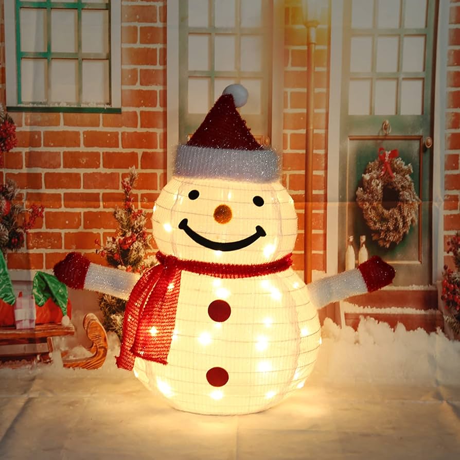Amazon | クリスマス 飾り 屋外 ライト LED 飾り IP65 防水 雪だるま