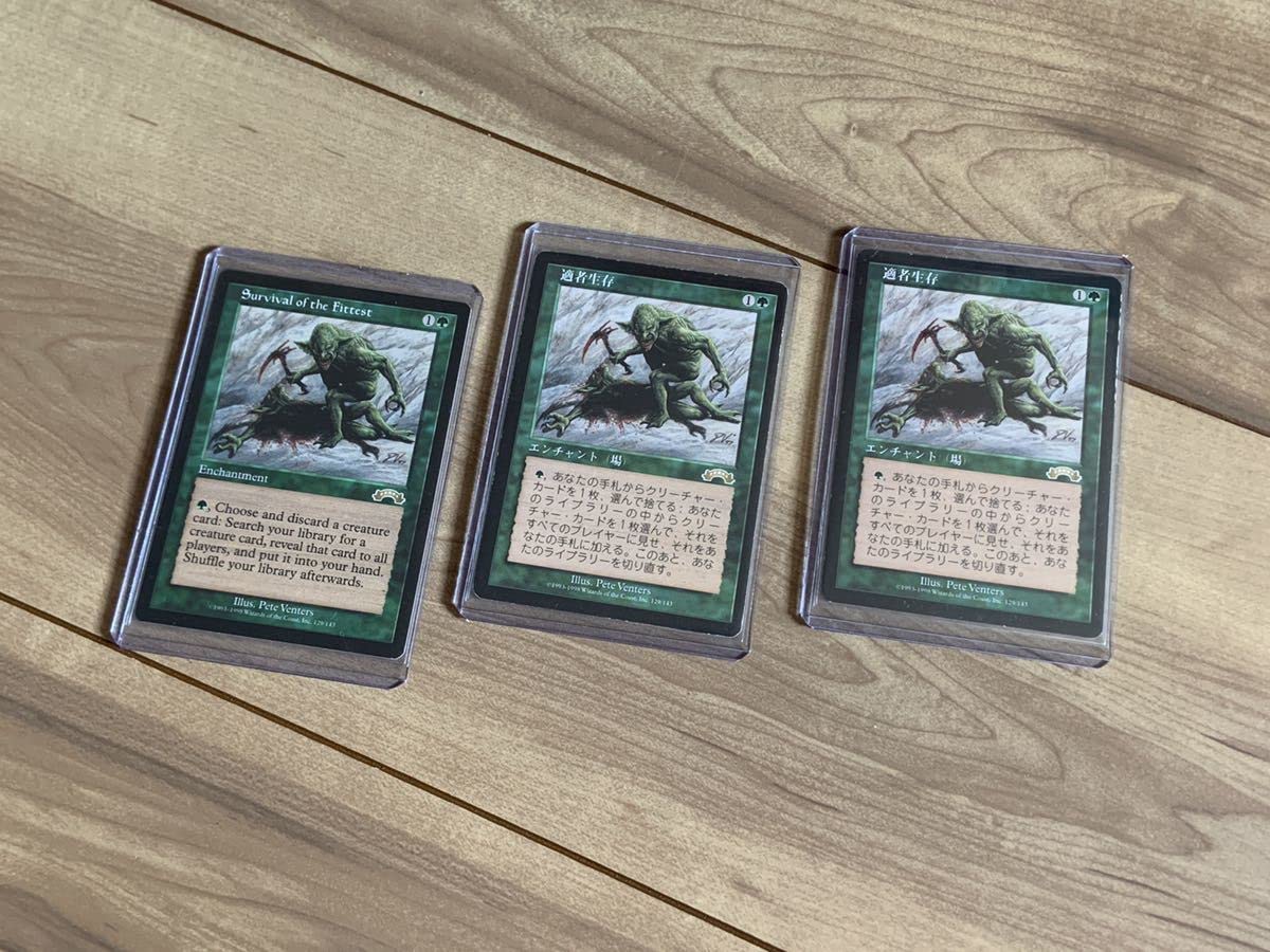 MTG 適者生存 エクソダス 日本語版 緑属性 エンチャント 適者生存 [EXO