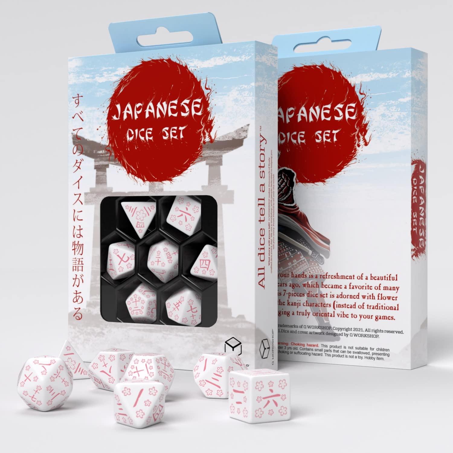 Amazon.com: Q-Workshop Japanese Dice Set Cherry Blossoms Petals
