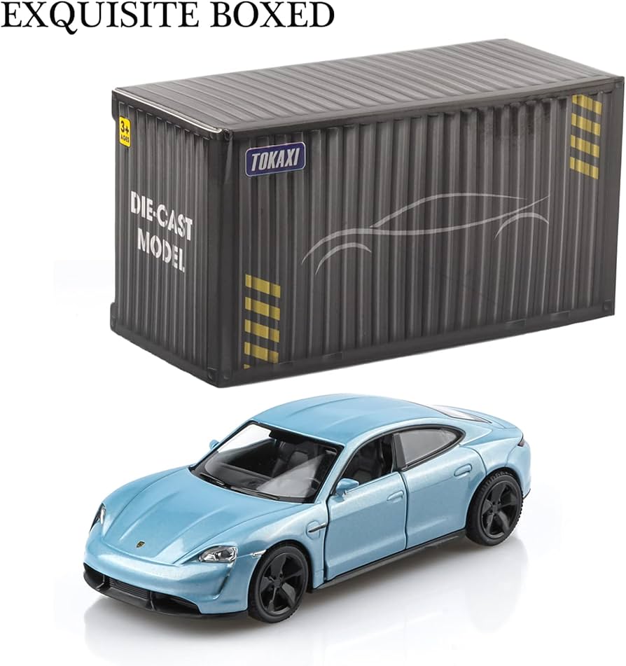Amazon.com: TOKAXI 1/36 Scale Porsche Taycan Turbo Diecast Car