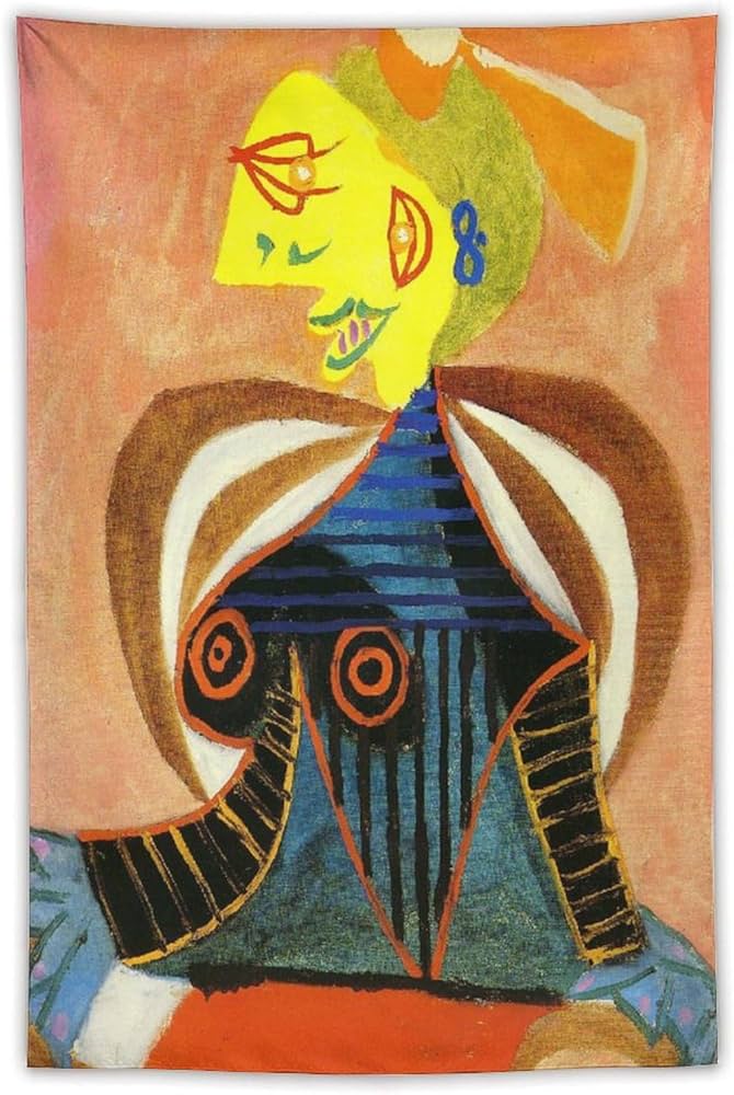 Amazon.com: Pablo Picasso Tapestry，Portrait of Lee Miller As