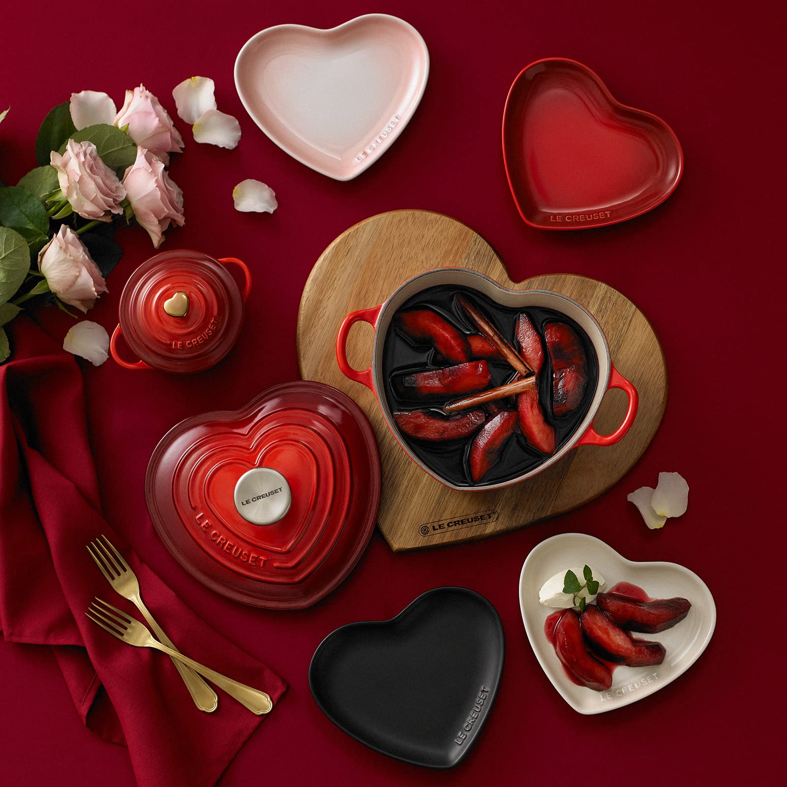 Amazon｜ル・クルーゼ(Le Creuset) 小皿 スフィア・ハート プレート