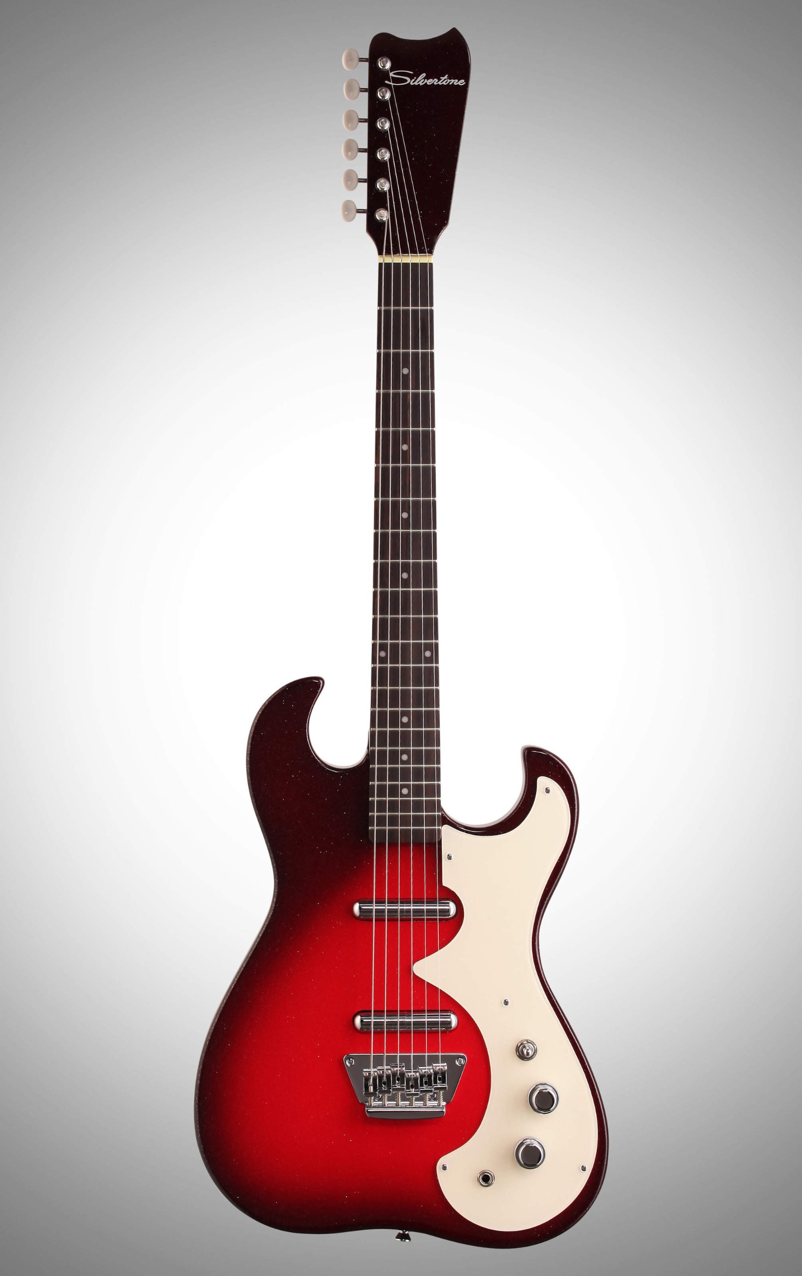 Amazon.com: Silvertone Classic 1449-RSFB Solid-Body Electric