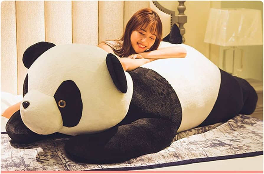 Amazon｜ぬいぐるみ巨大 超大 パンダ ブラック 80cm ぬいぐるみ