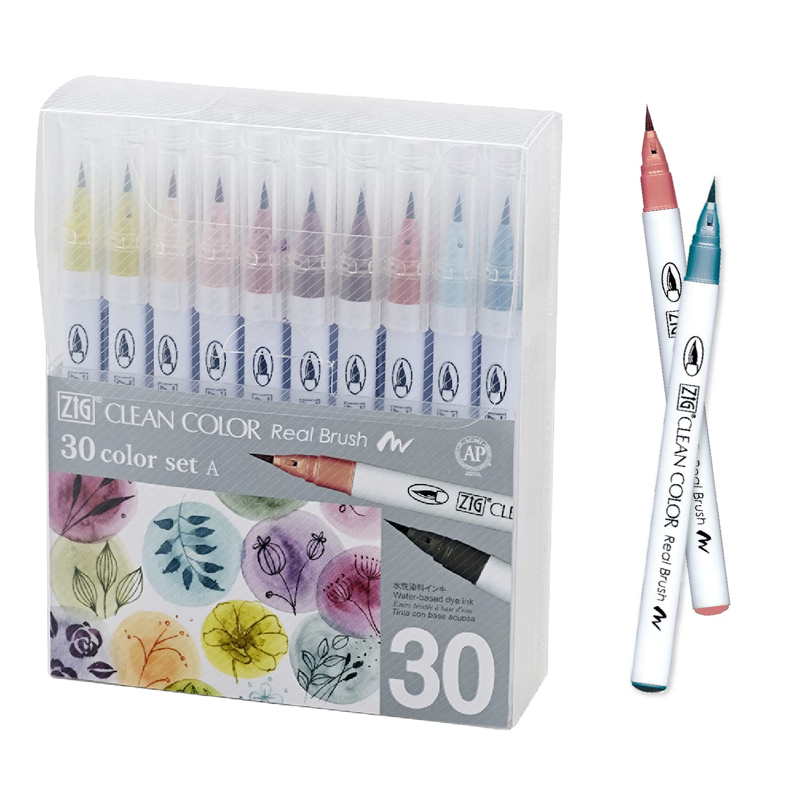 Amazon.com: Kuretake ZIG Clean Color Real Brush, NEW 30 Colors