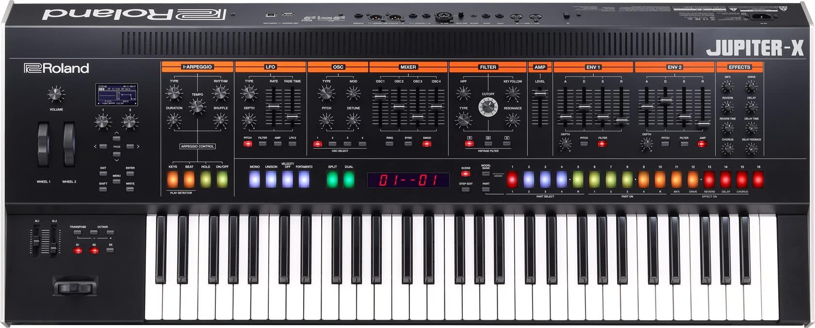 Amazon.com: Roland Jupiter-X 61-key Synthesizer Bundle with