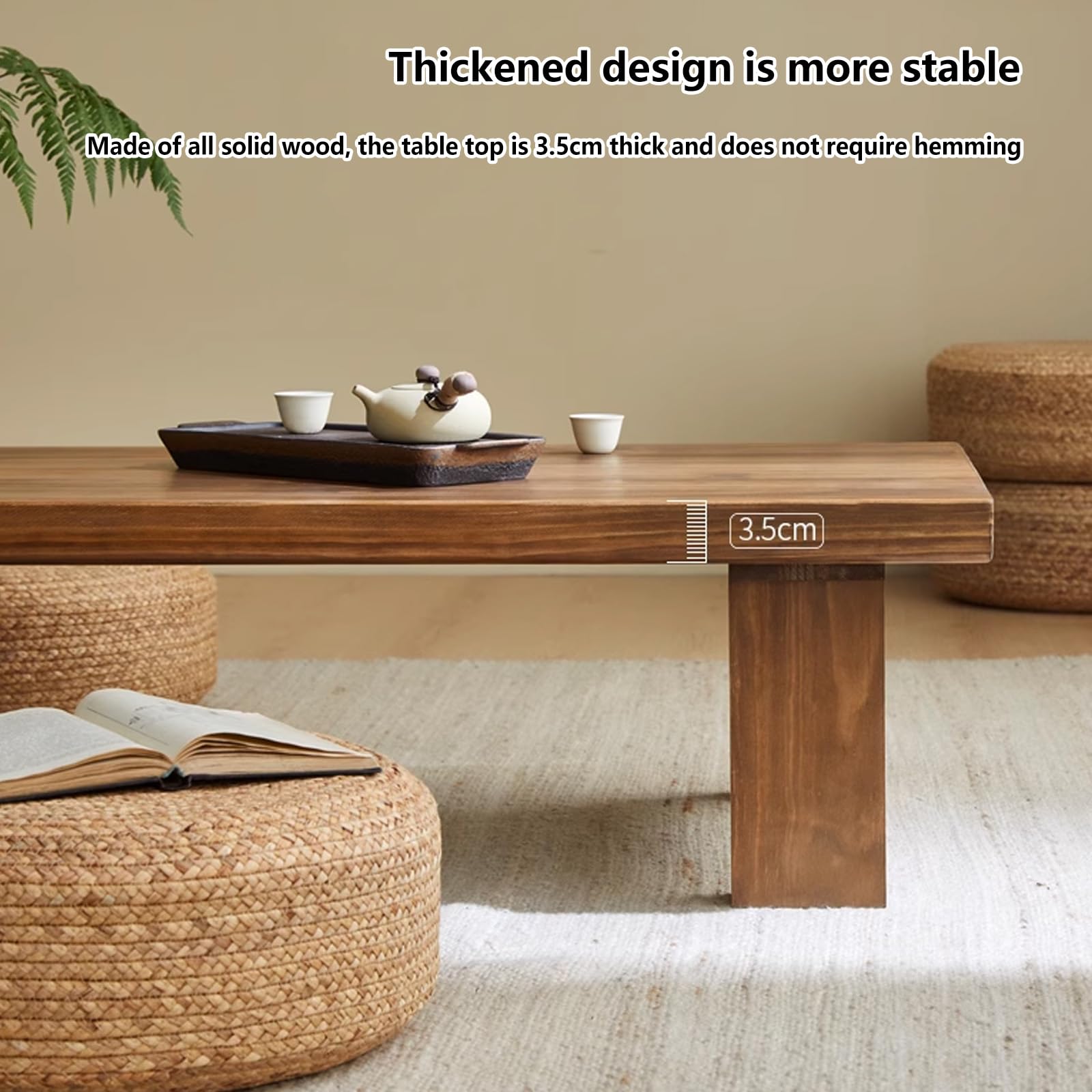 Amazon.com: ZENCIX Low Coffee Table for Sitting on The Floor