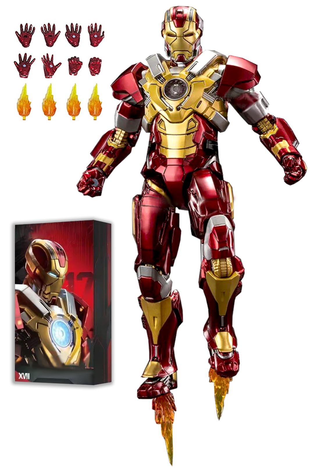 Amazon.co.jp: Huanxd 7インチ アイアンマン Mark17 アクション