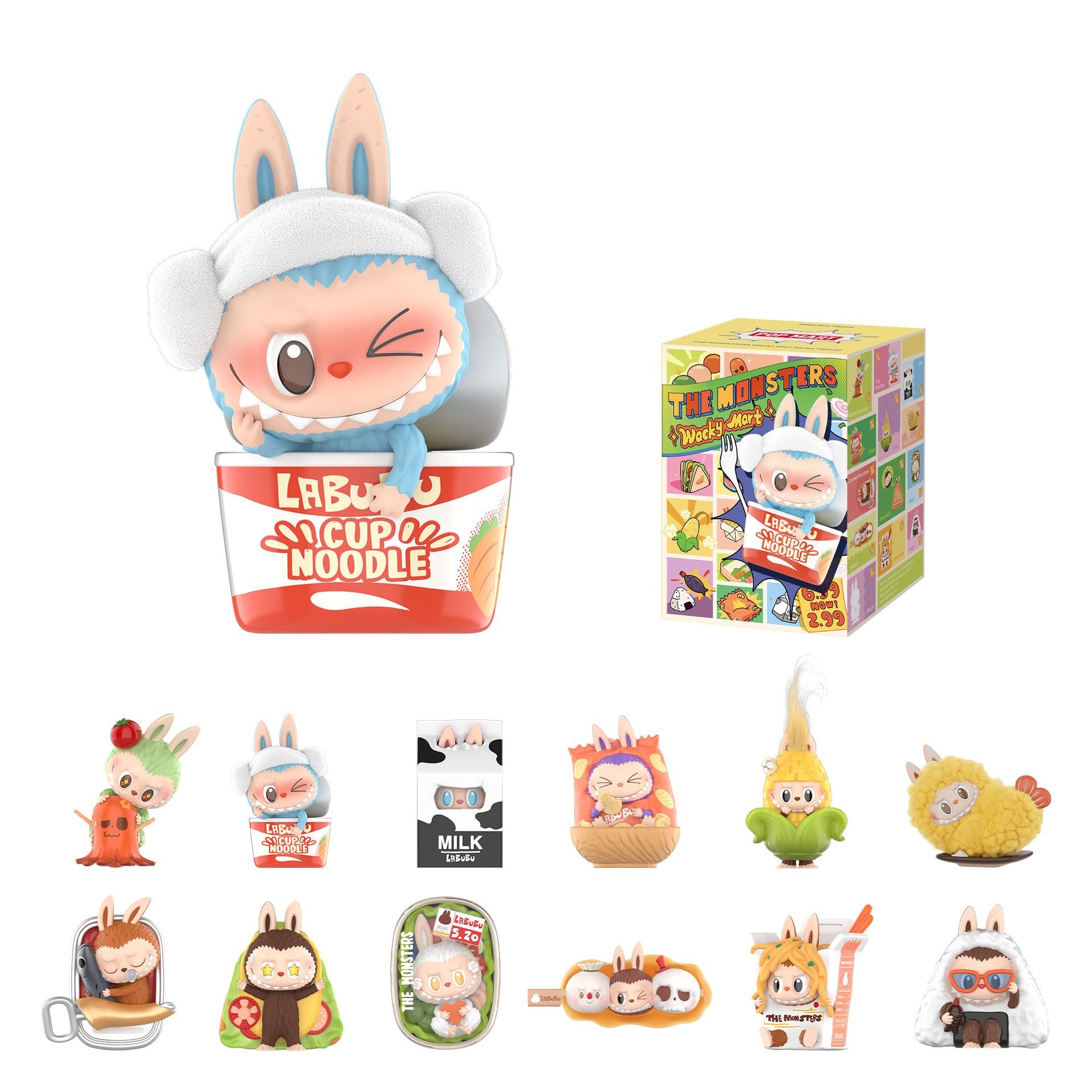 Amazon.com: POP MART The Monsters Wacky Mart Series Blind Box