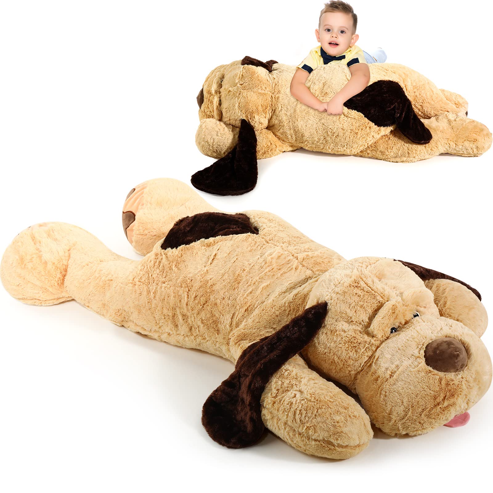 Amazon.co.jp: HyDren 55インチ ジャイアント 子犬 ぬいぐるみ 大型
