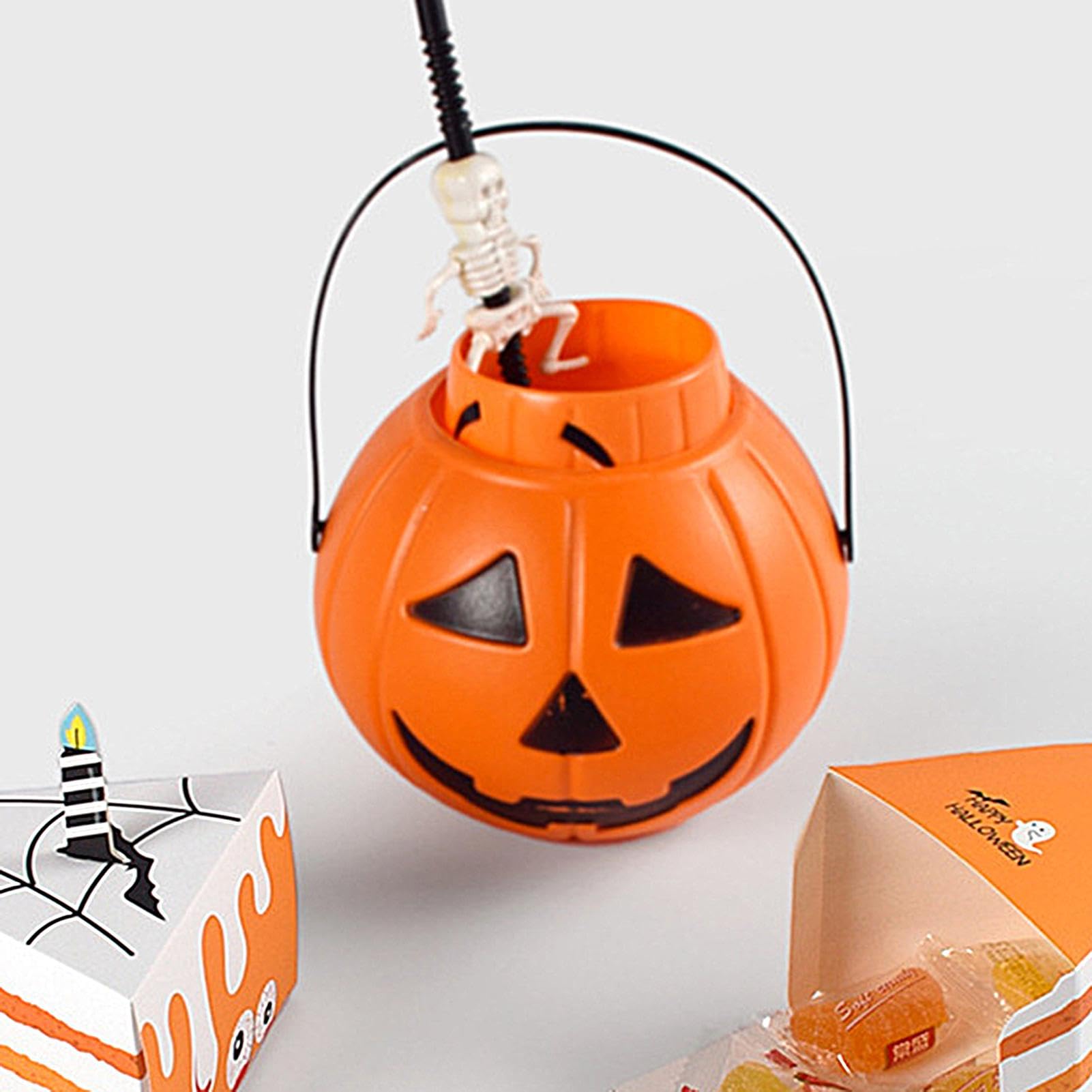 Amazon.co.jp: ハロウィン かぼちゃ バケツ 飾り カボチャバケツ 大