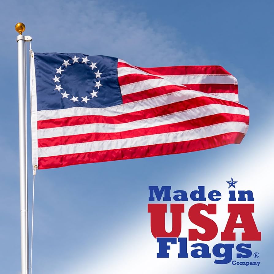 Amazon.com : Made in USA Flags Co - 3x5 Betsy Ross Flag - 13 Star