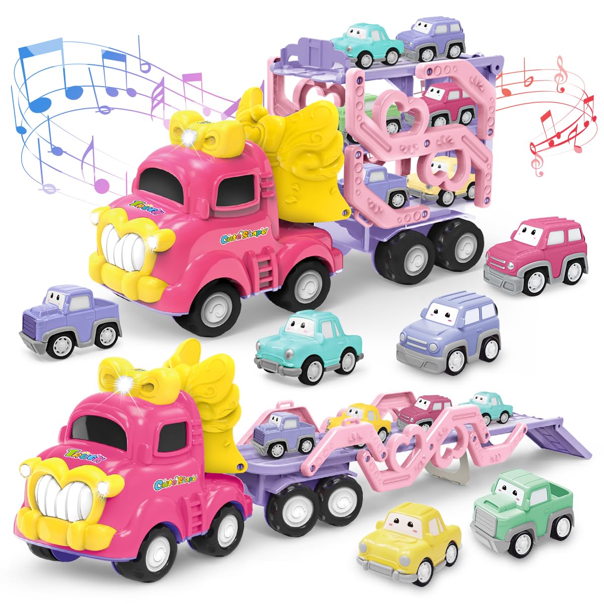 Amazon.co.jp: KaeKid 車 おもちゃ ミニカー 玩具 女の子 2 3 4 5歳