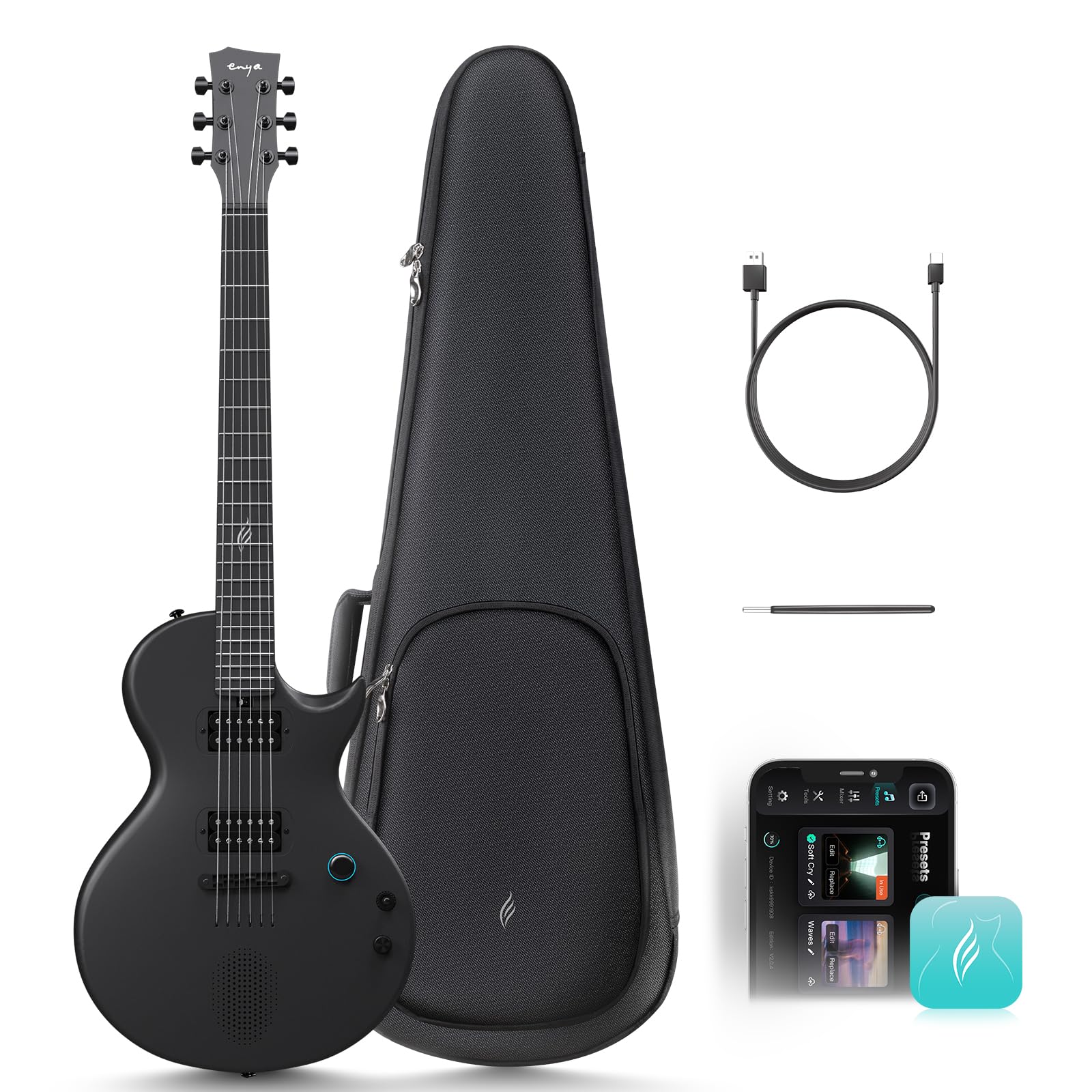 Amazon.com: Enya Electric Guitar Nova Go Sonic Smart Electric