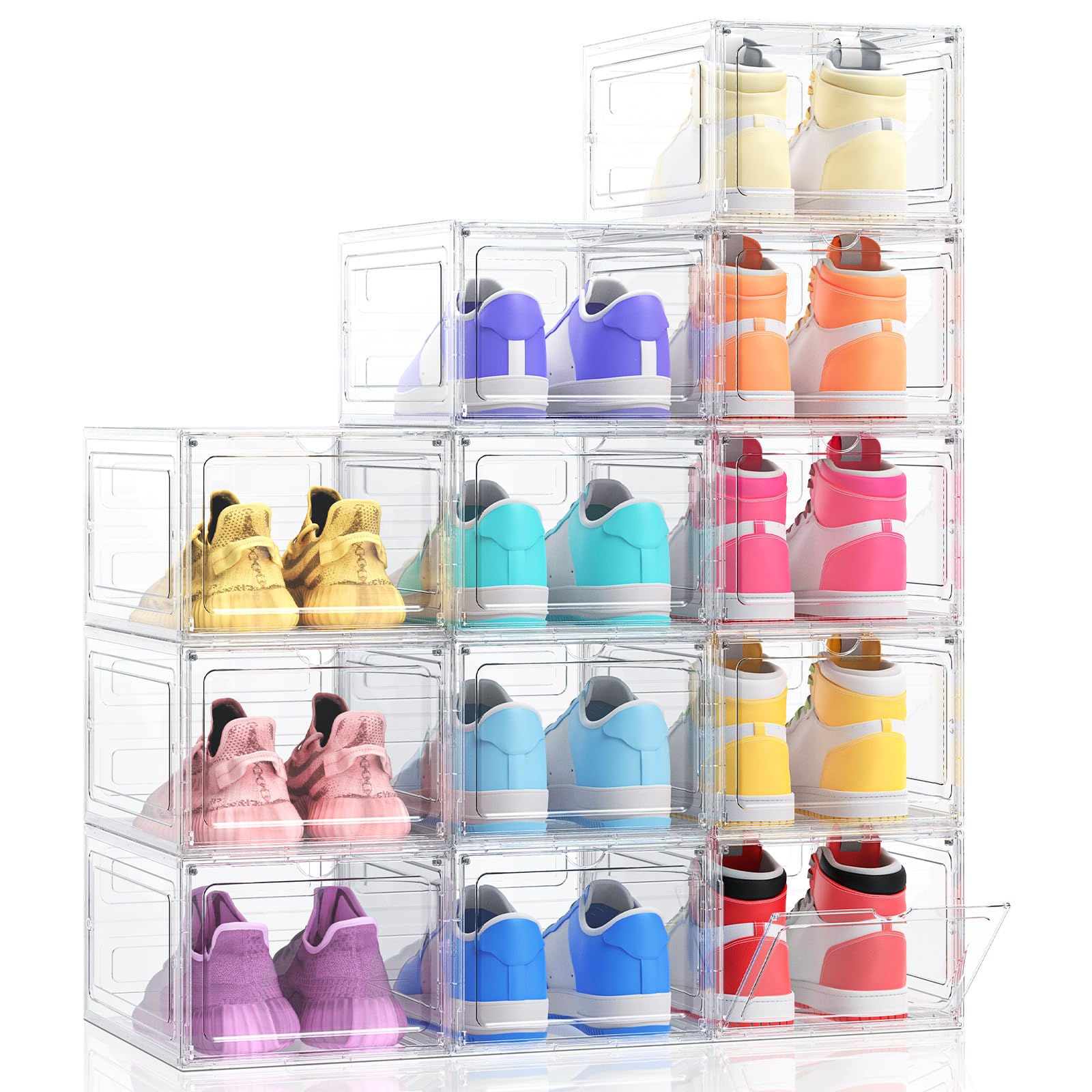 Amazon.com: Kitsure Thicker & Sturdier Shoe Boxes - 12 Pack White