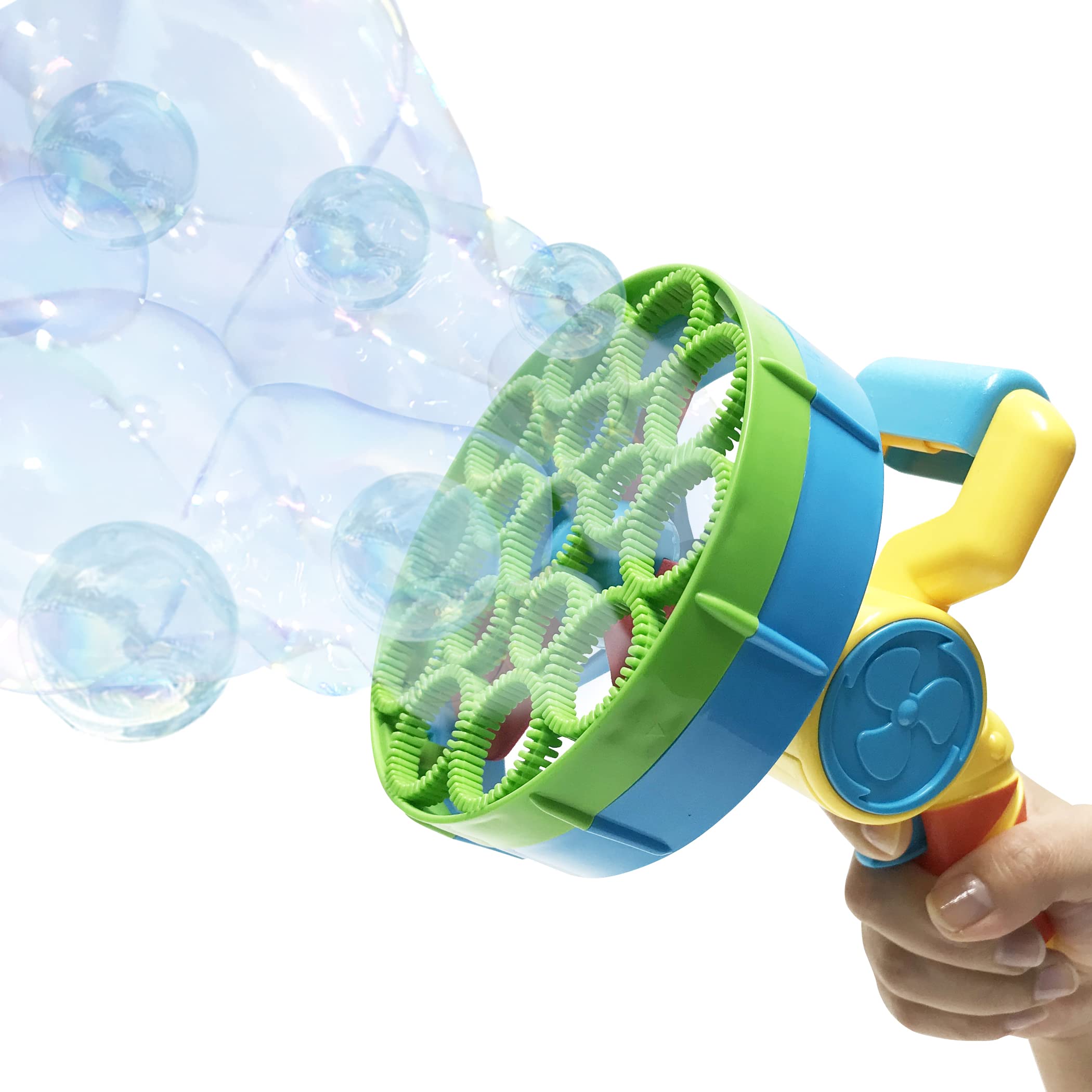 Amazon | 2種のしゃぼん玉 電動 バブルガン もこもこバブル しゃぼん玉