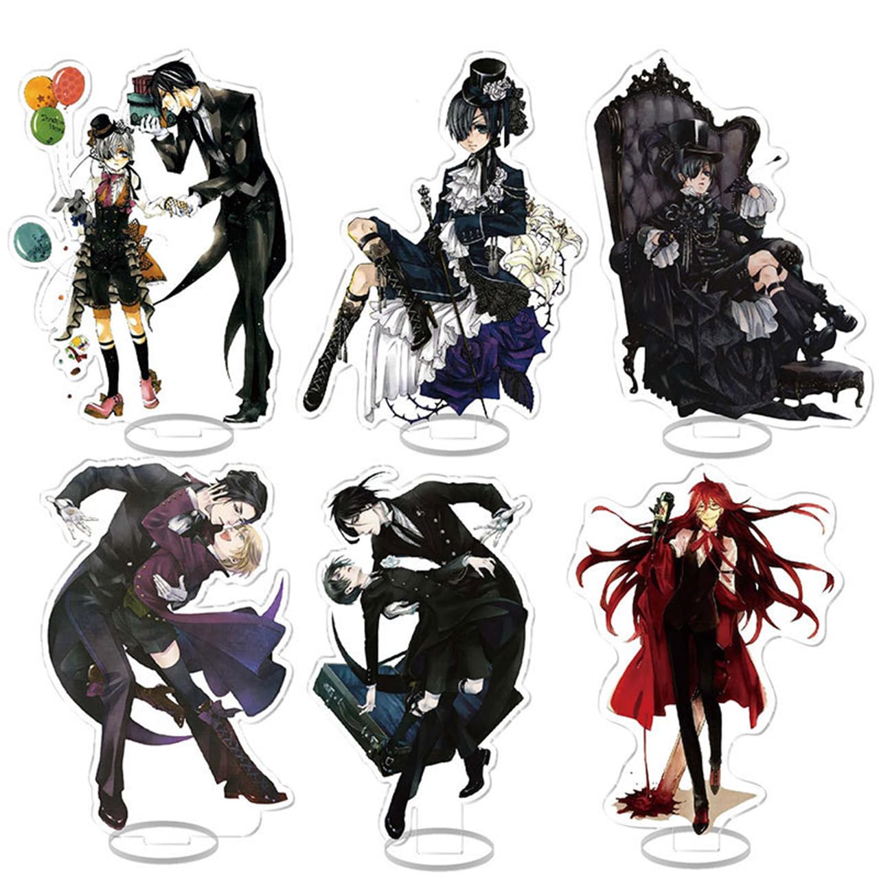 Amazon.co.jp: HUNIY 黒執事 置物 アクリルスタンド セバスチャン