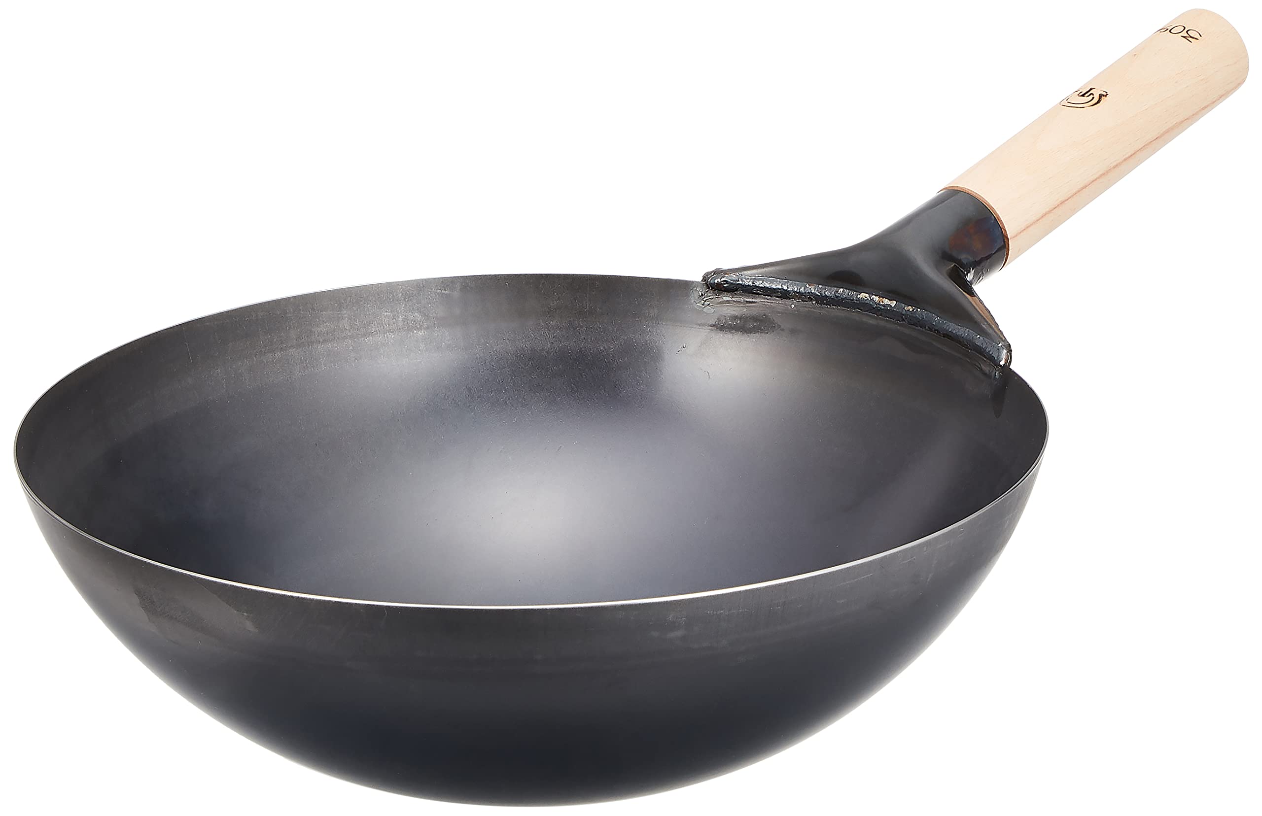 Amazon｜遠藤商事 TKG 中華鍋 北京鍋 30cm 木製ハンドル 片手 サイズ