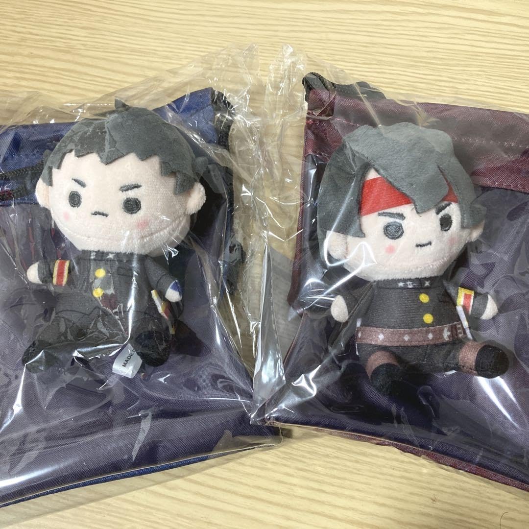 Amazon.co.jp: 大逆転裁判 ミニぬいぐるみ 巾着セット 龍ノ介&亜双義