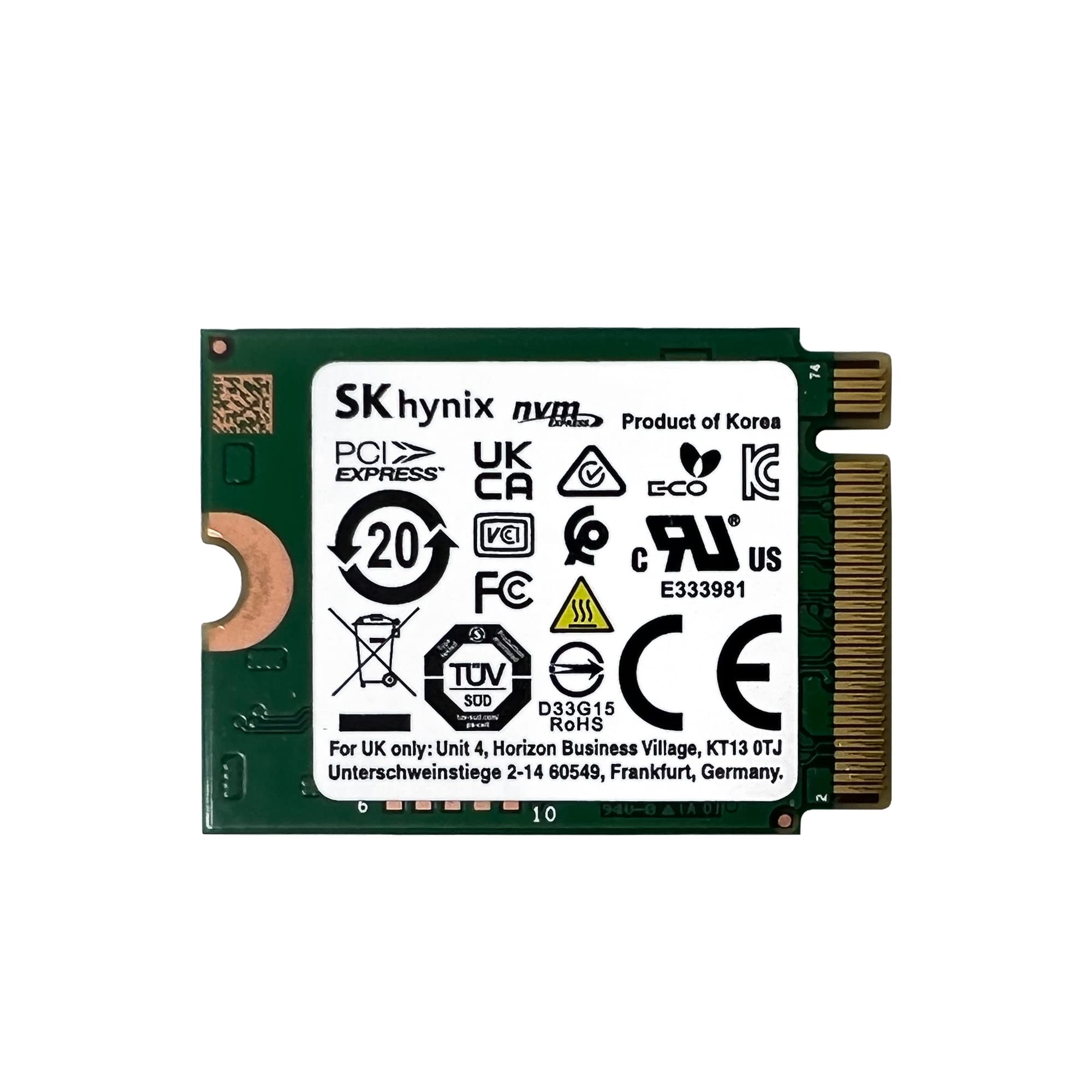 SKHynix BC511 512GB NVMe PCIe M.2 30mm Solid State Drive
