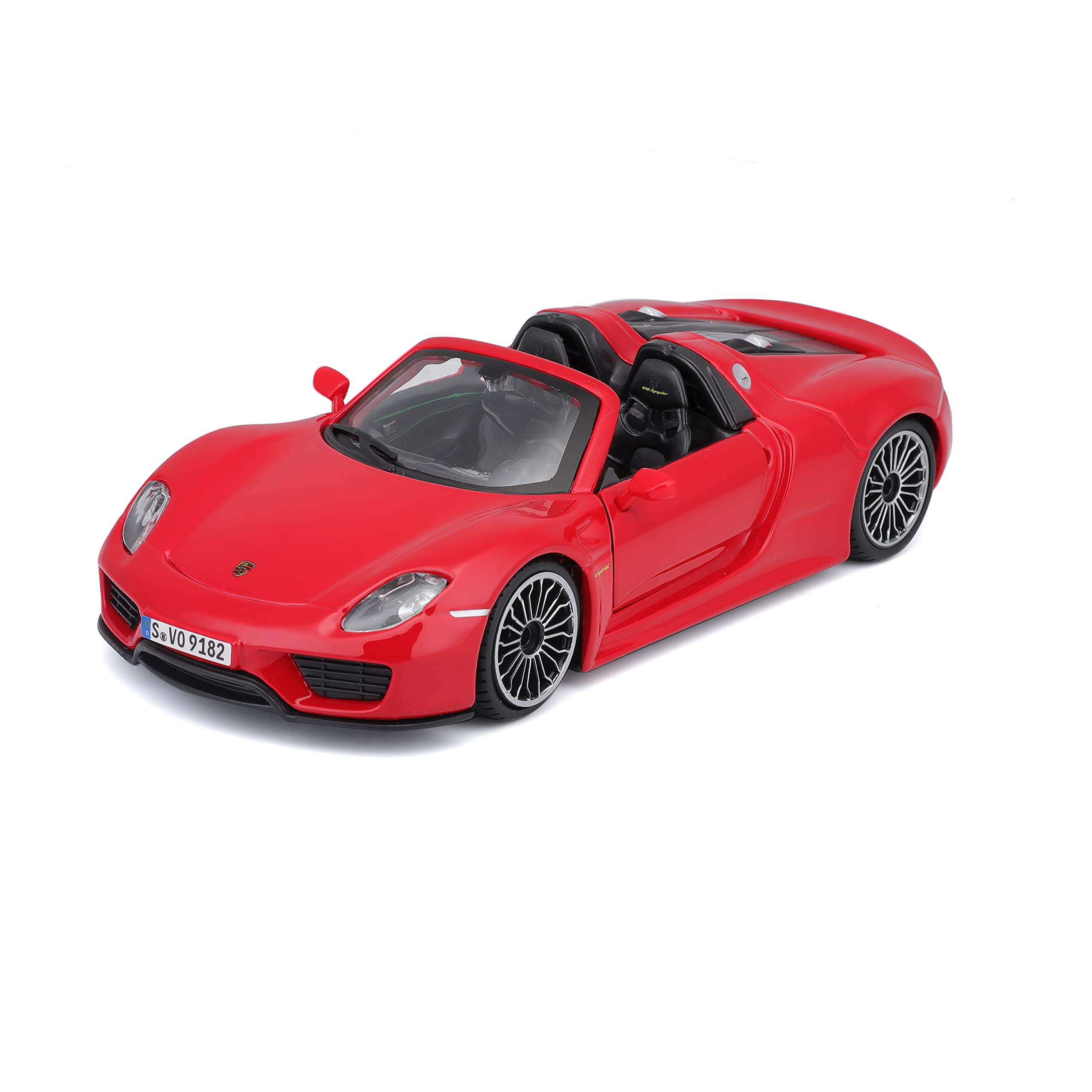 Amazon.com: Bburago 1:24 Scale Porsche 918 Spyder Diecast Vehicle
