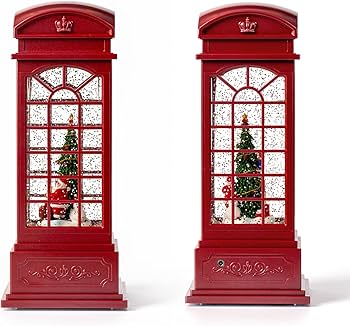 Amazon.co.jp: DANVON 11インチ クリスマス 電話ブース スノードーム