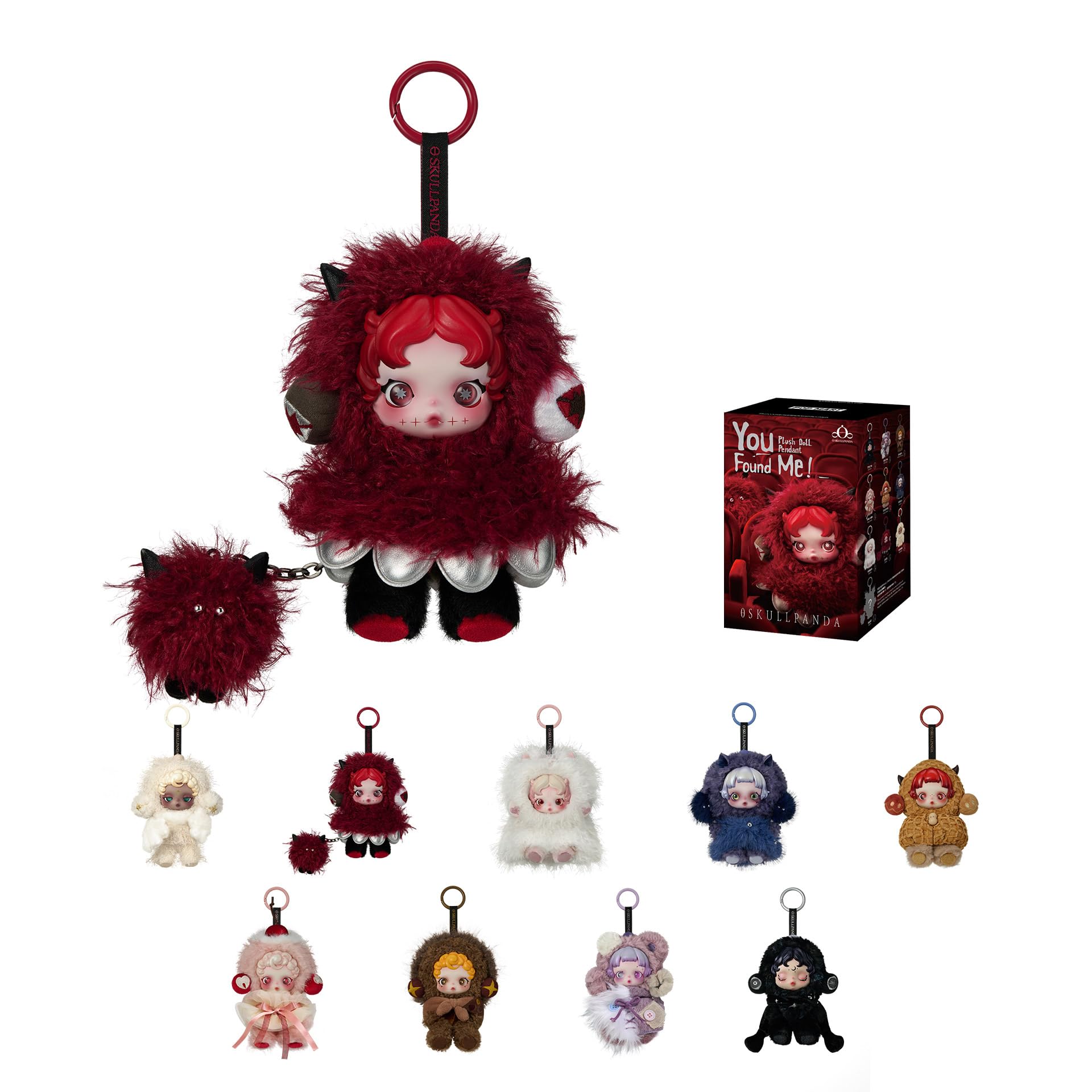Amazon.co.jp: POP MART SKULLPANDA You Found Me!シリーズ ぬいぐるみ